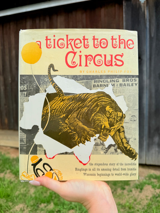 Vintage A Ticket to the Circus Hardcover Book
