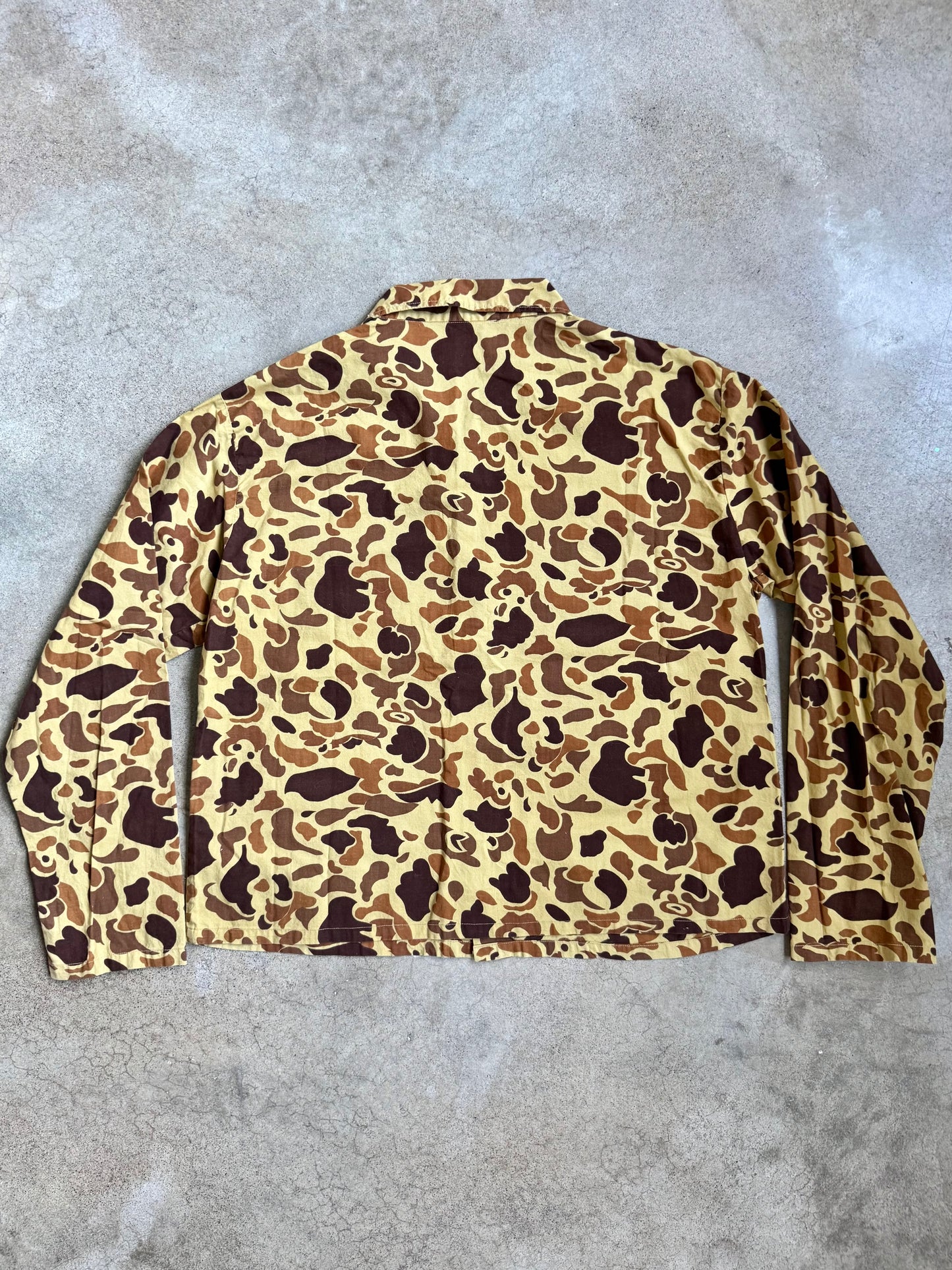 Vintage 1980s Black Sheep Camo Lightweight Cotton Hunting Jacket | L/XL