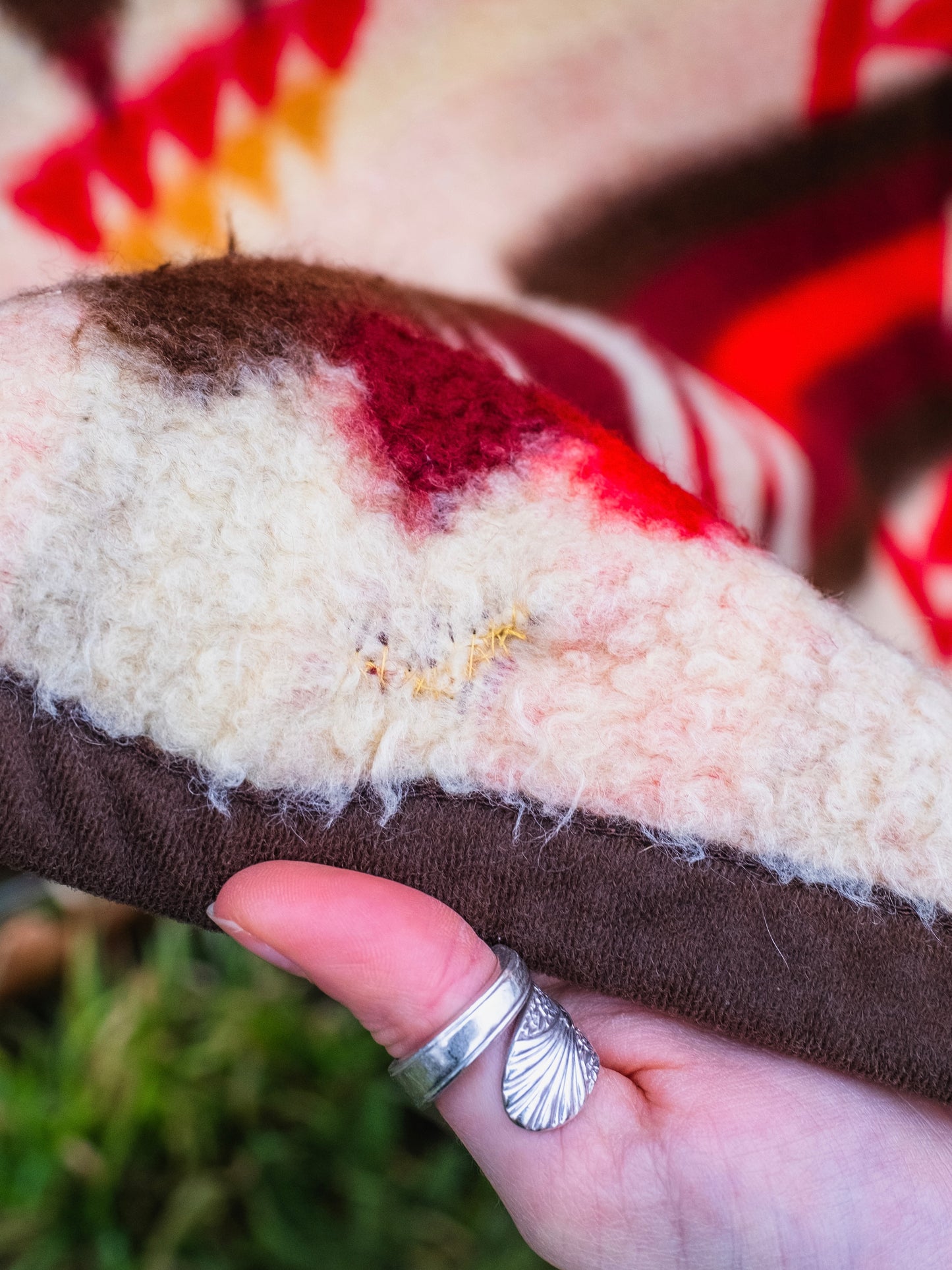 Vintage 1960s Cannon Ibena Southwest Pattern Blanket