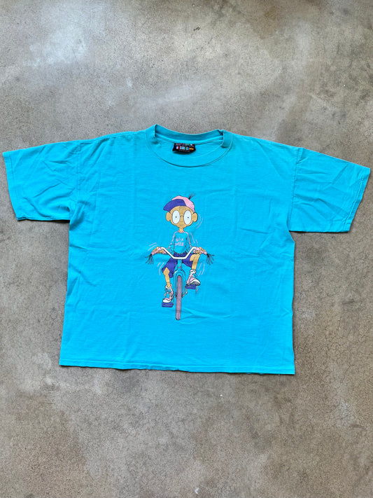 Vintage Paris Sport Club Turquoise “Bike Dweeb” Graphic Tee | One Size