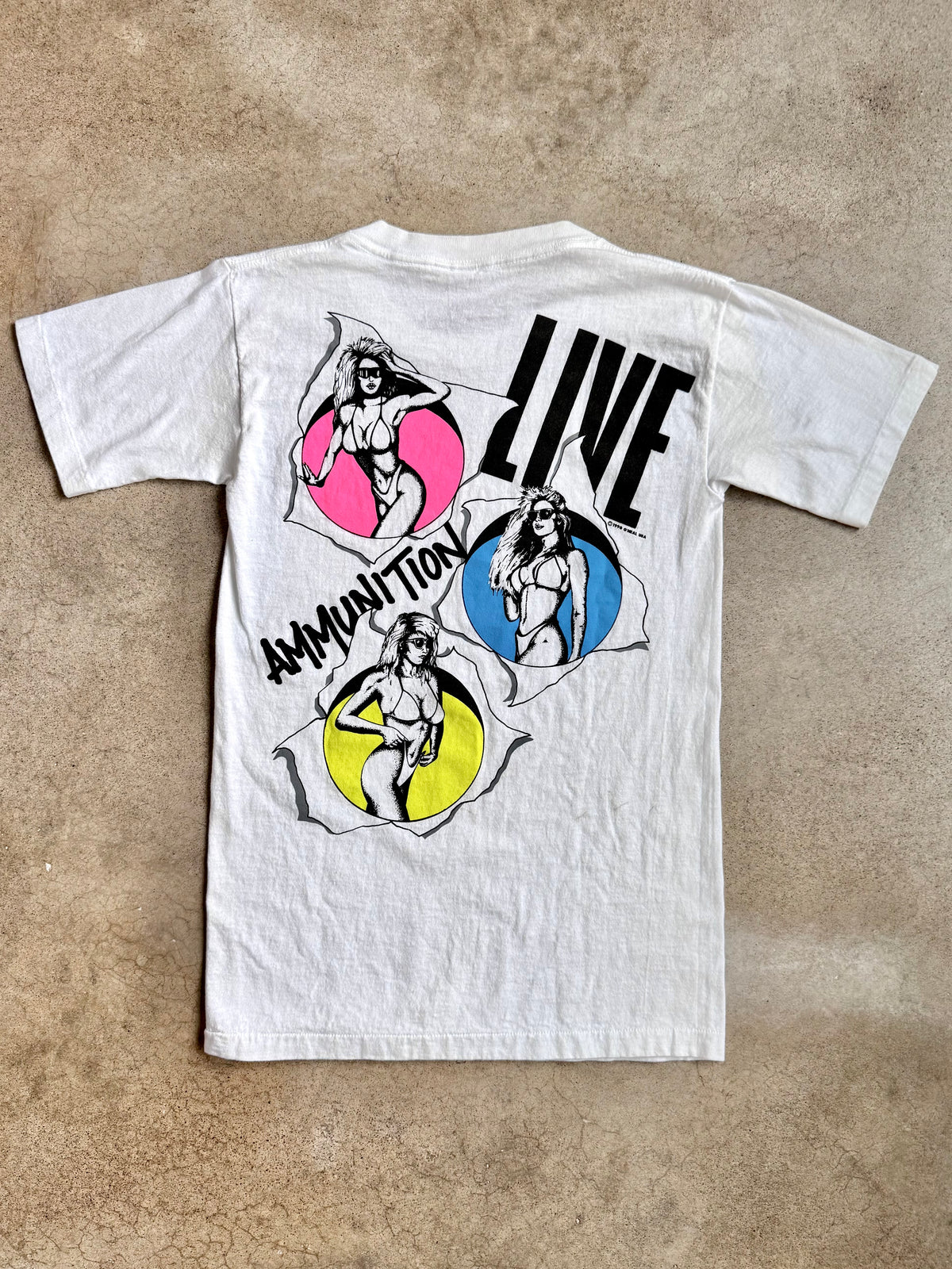 Vintage 1990s O’Neal “Live Ammunition” Graphic Tee | Small