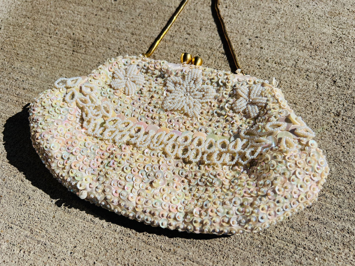 Vintage 1940s/50s Beaded Clutch Purse