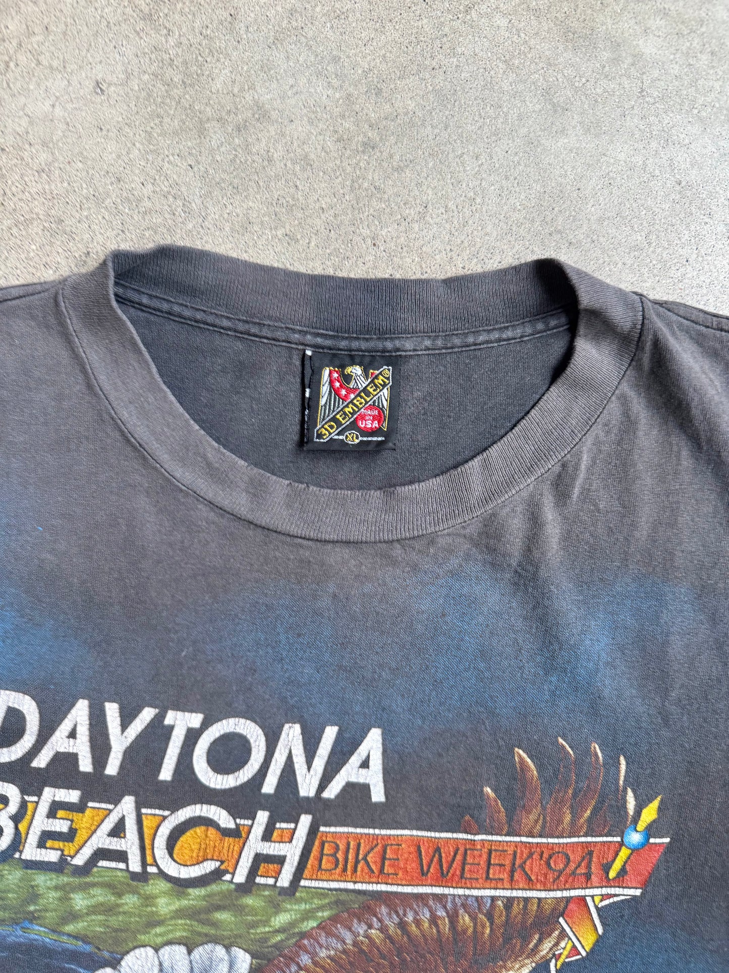 Vintage 1994 Harley Davidson 53rd Anniversary Columbus, OH Distressed Tee | XL