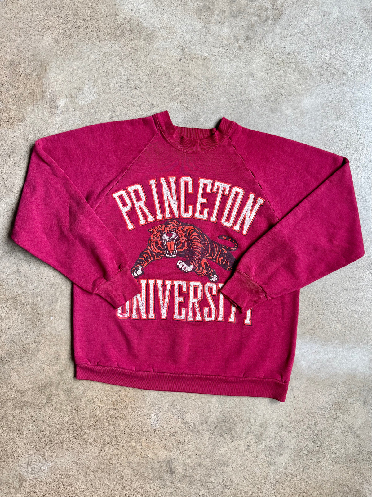 Vintage 1980s Princeton University Raglan Sweatshirt | Large