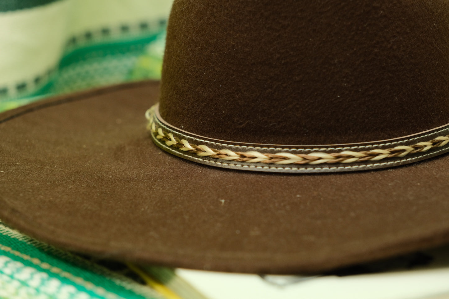 Vintage 1980s Pigalle Brown Cowboy Hat