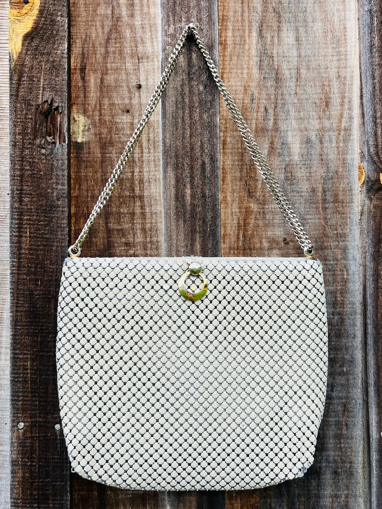 Vintage 1960s Whiting & Davis Chain Mail Evening Bag