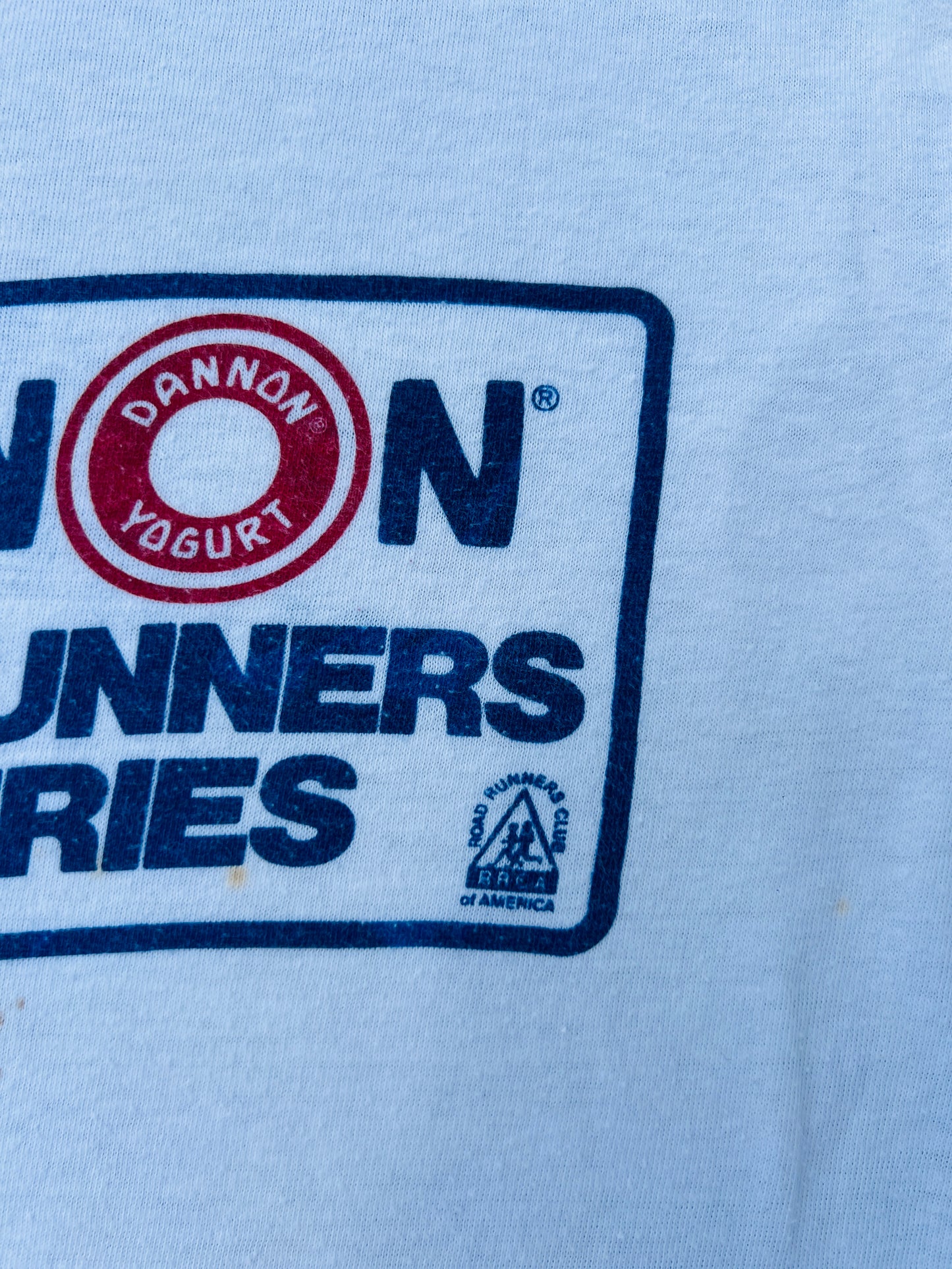 Vintage 1980s Dannon Road Runners Club Series Ringer Tee