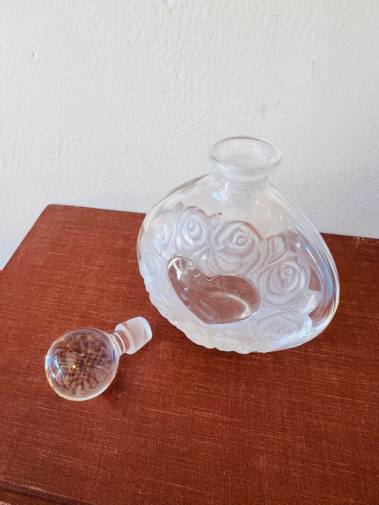 Vintage 1950s Heart Perfume Bottle