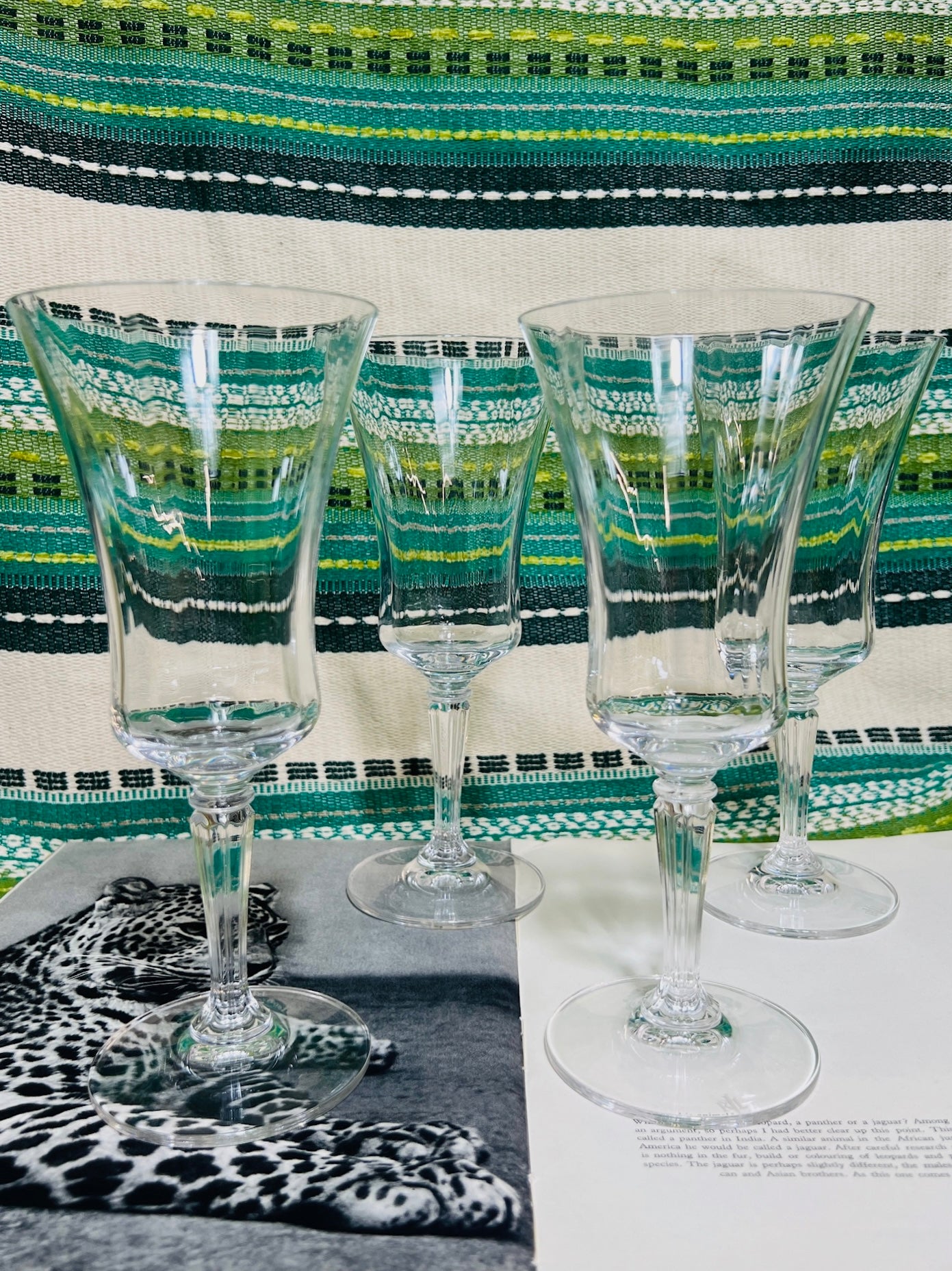 Vintage Ralph Lauren Crystal Goblets (set of 4)