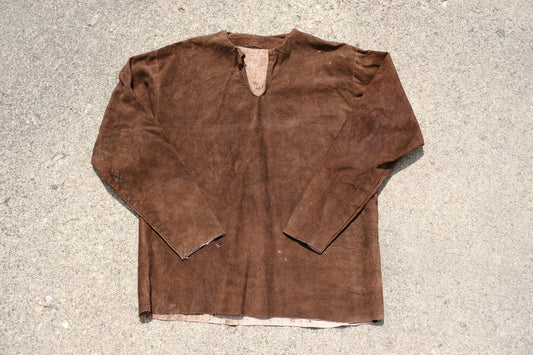 Vintage Handmade Leather Long Sleeve Shirt