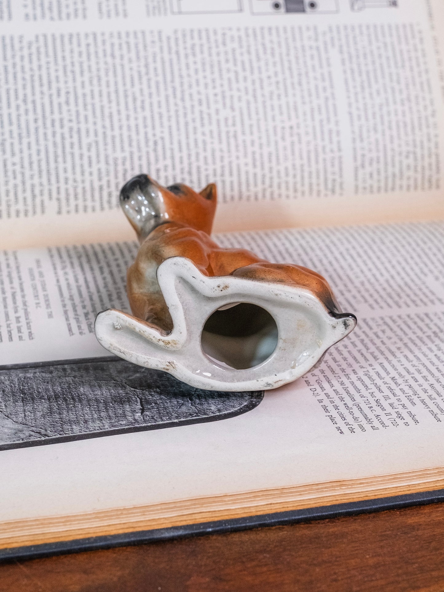 Vintage 1950s Ceramic Boxer Figurine
