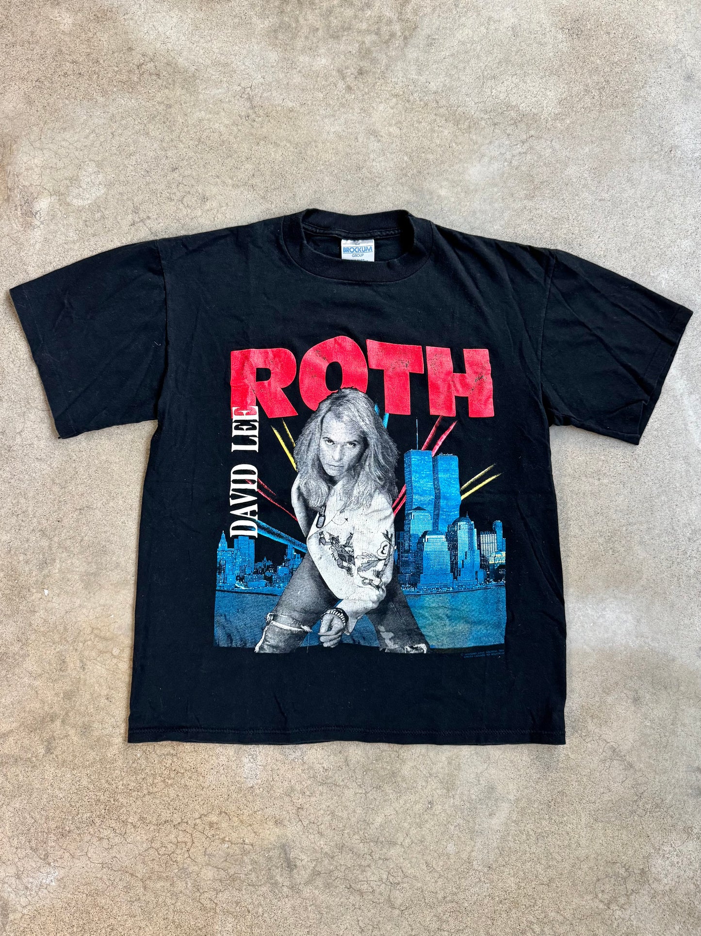 Vintage 1991 David Lee Roth “A Little Ain’t Enough” Twin Towers Tour Tee | Large