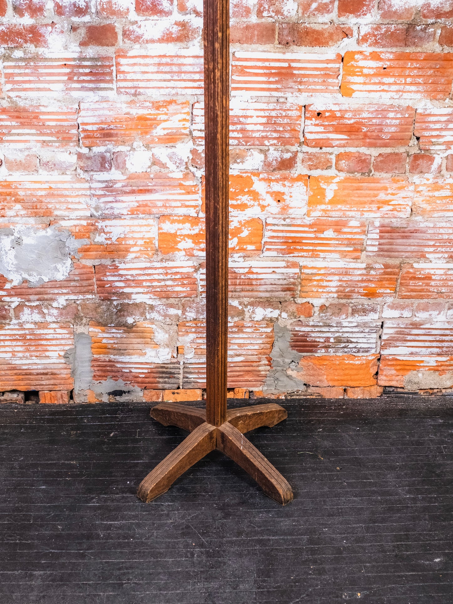 Antique Mission-Style Wood Coat Rack