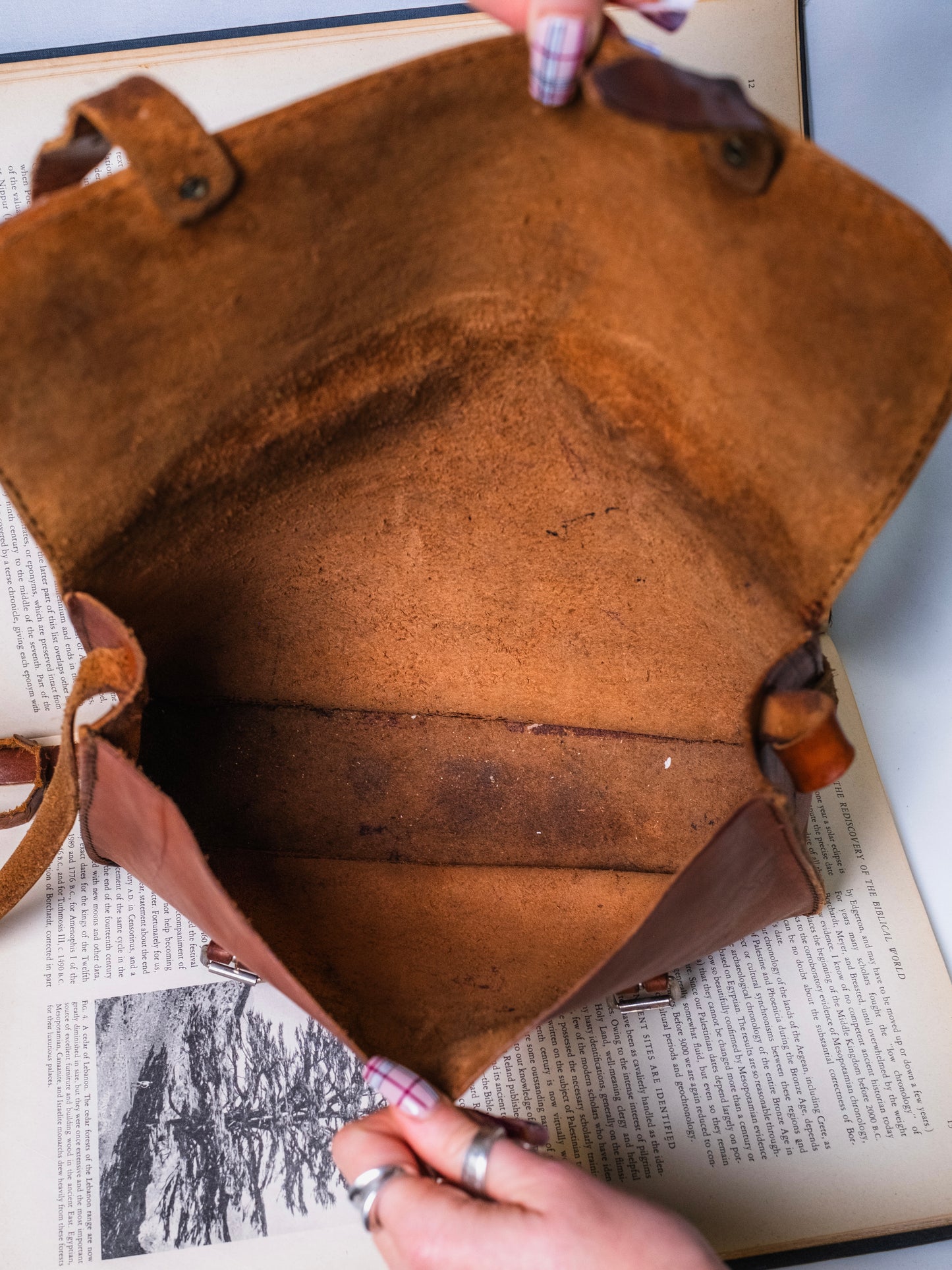 Arte Cuoio Italian Leather Crossbody Messenger Bag