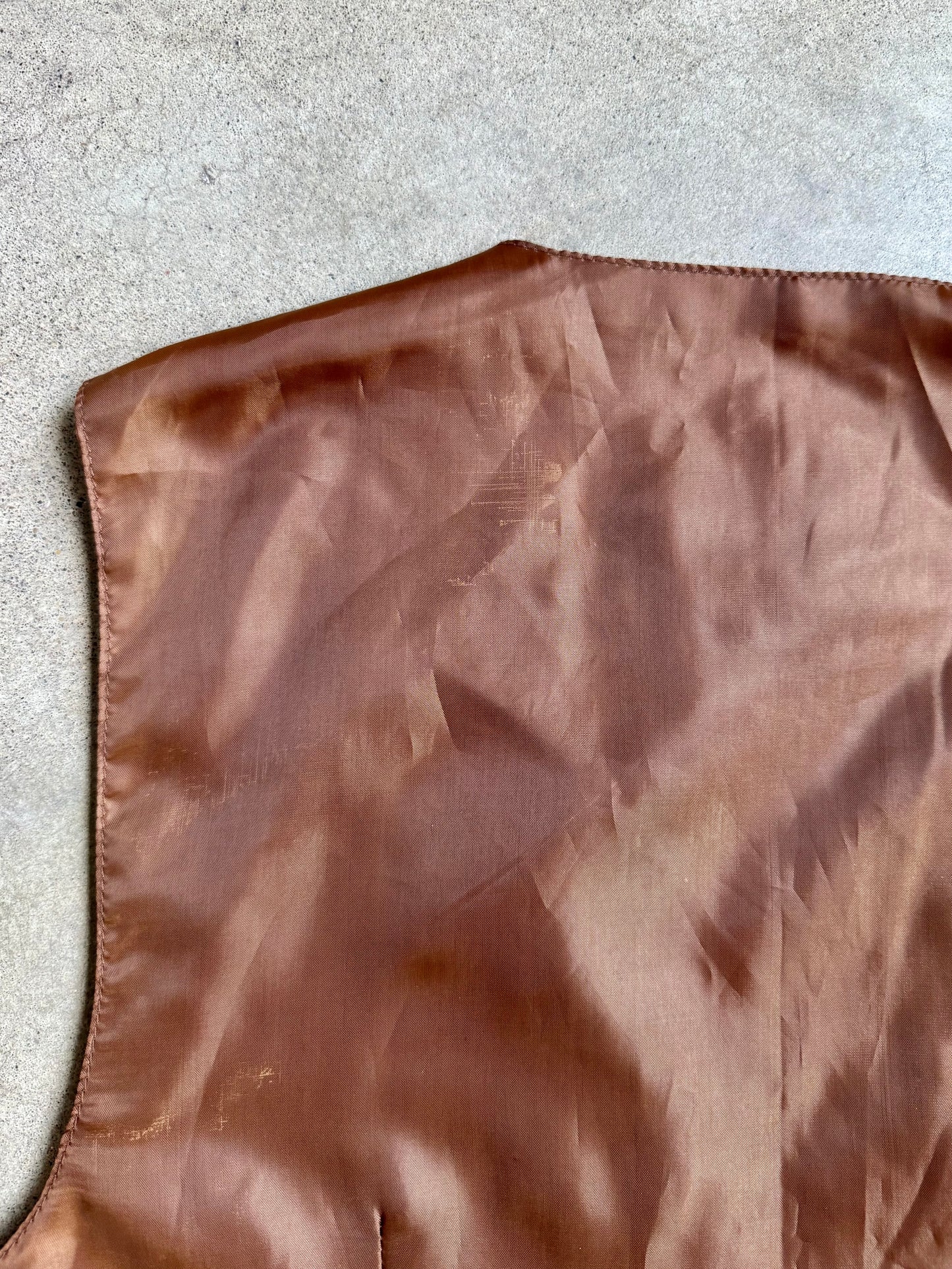 Vintage 1990s Company B Brown Suede Leather Vest | Large