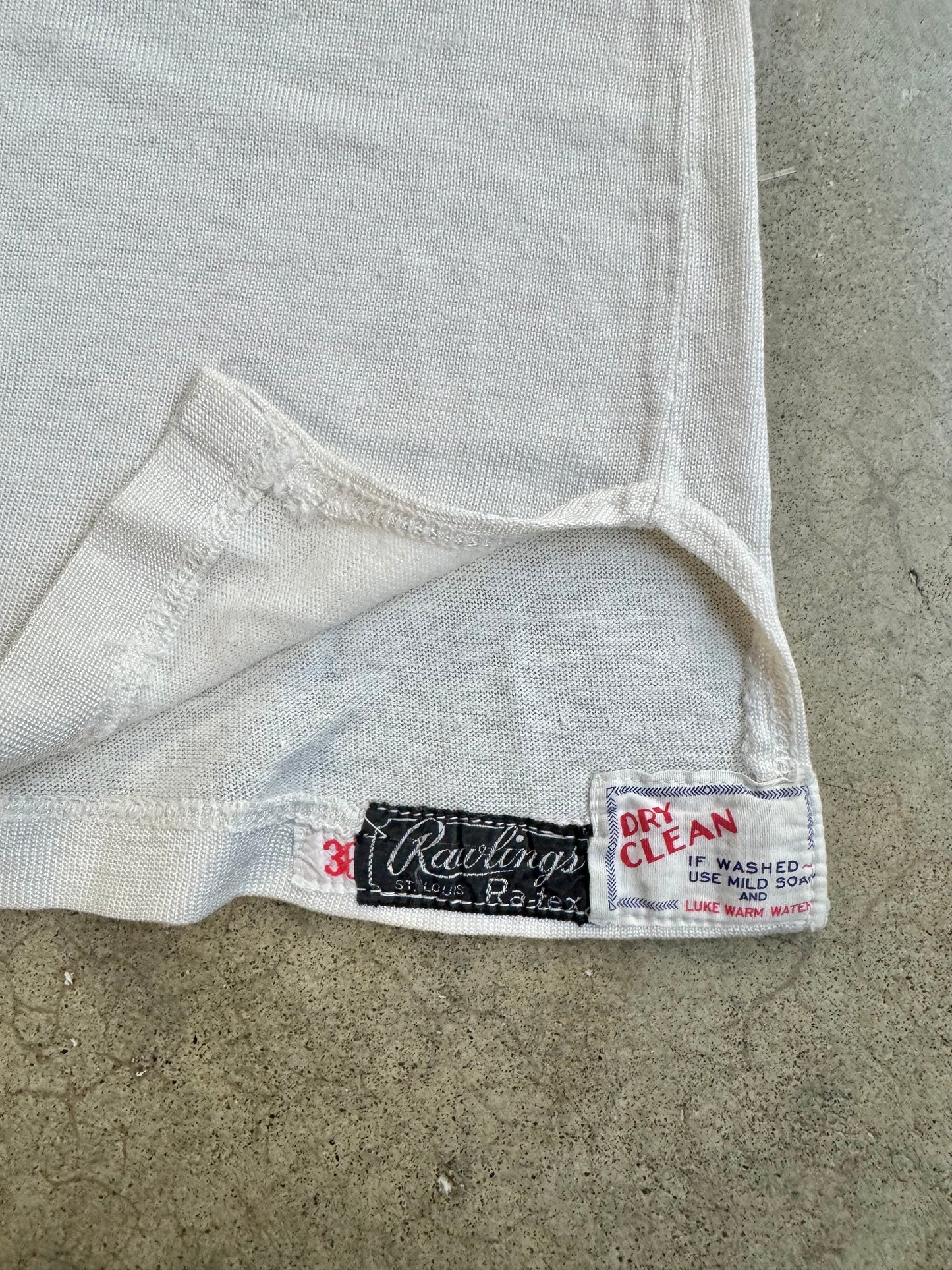 Vintage 1930s Rawlings Chainstitch #21 Athletic Tank | XS/S