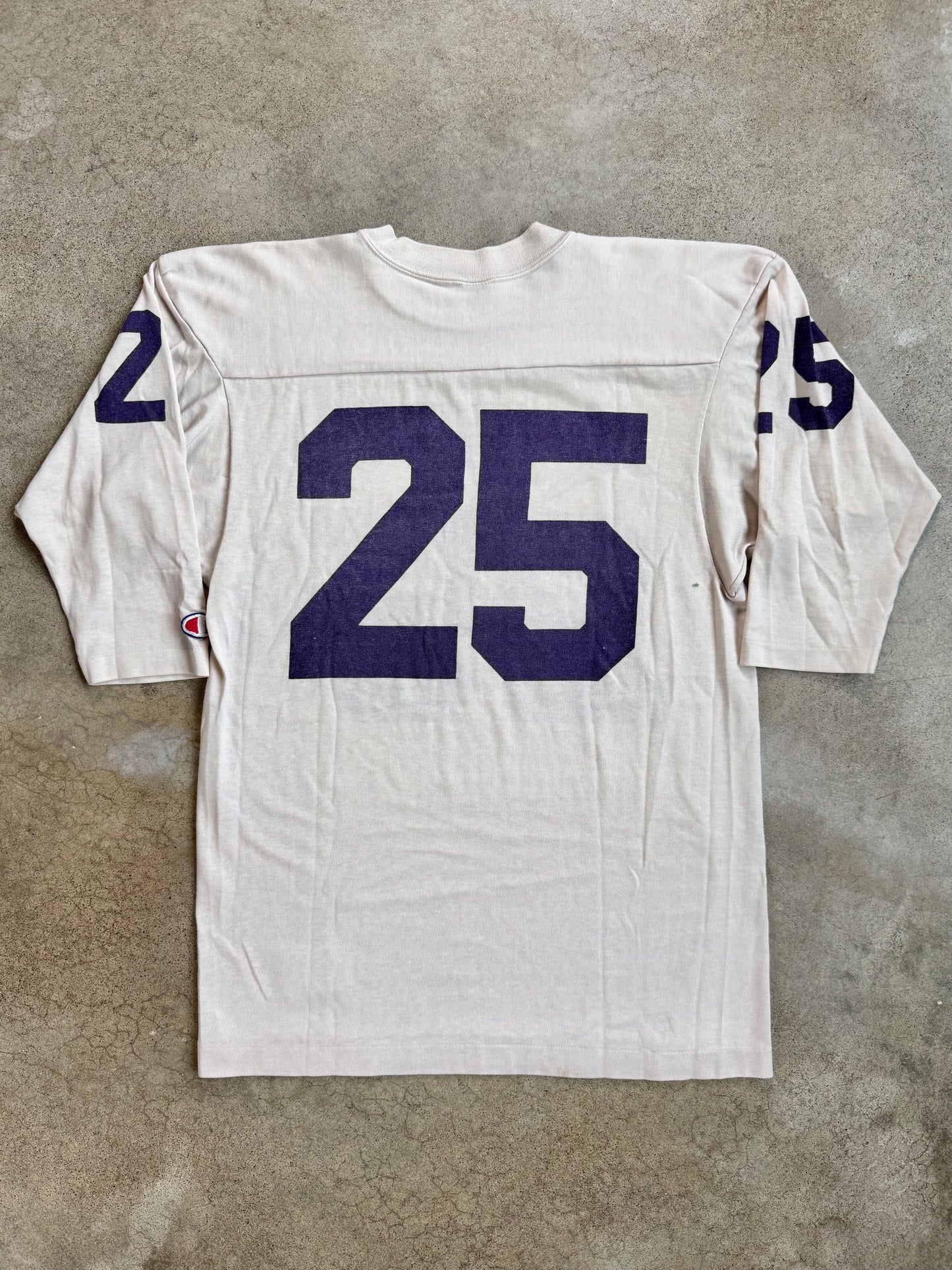 Vintage 1970s Champion Amherst College Football Tee | Medium