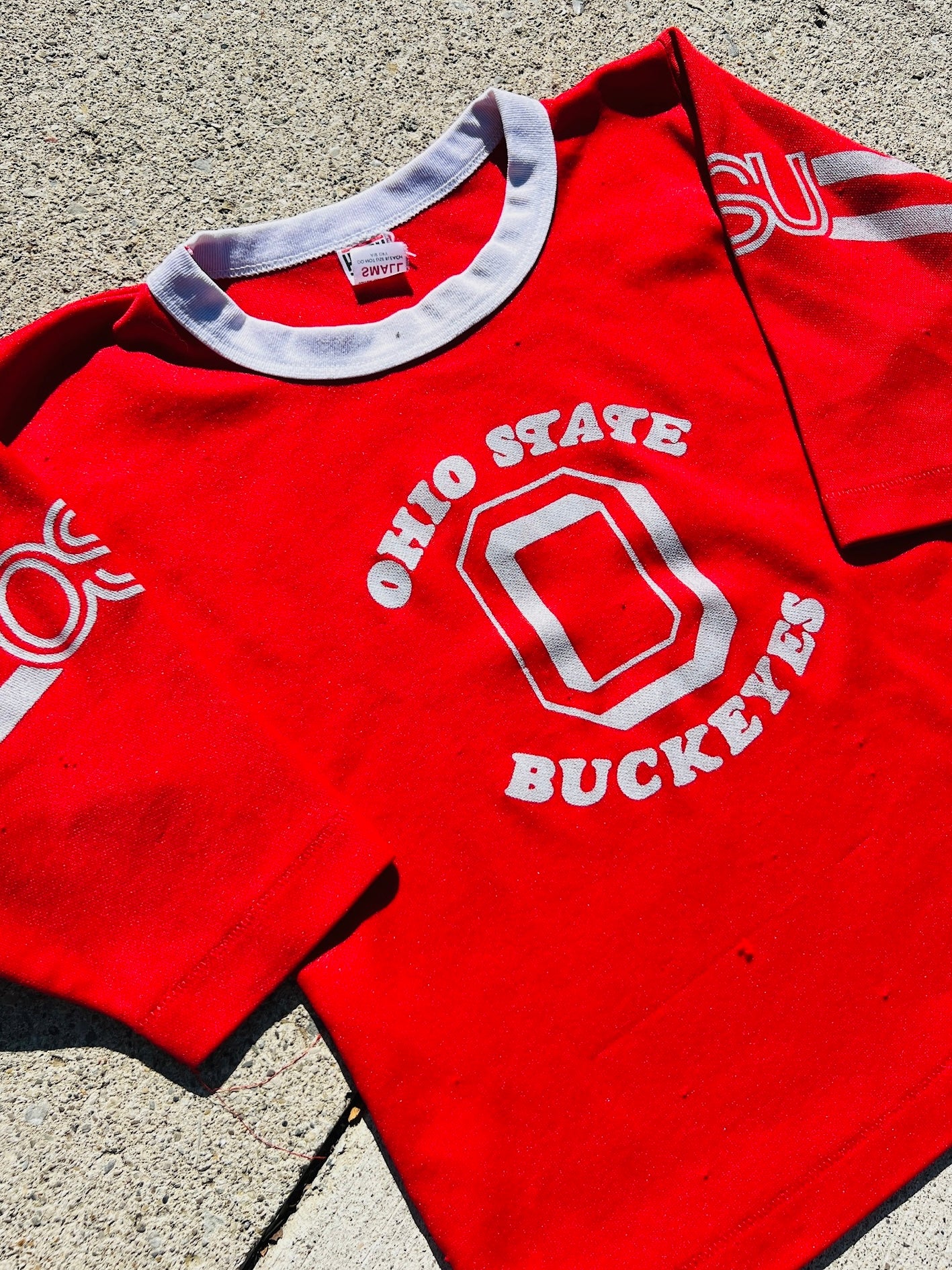 Vintage 1980s Ohio State Jersey Tee | Youth Small