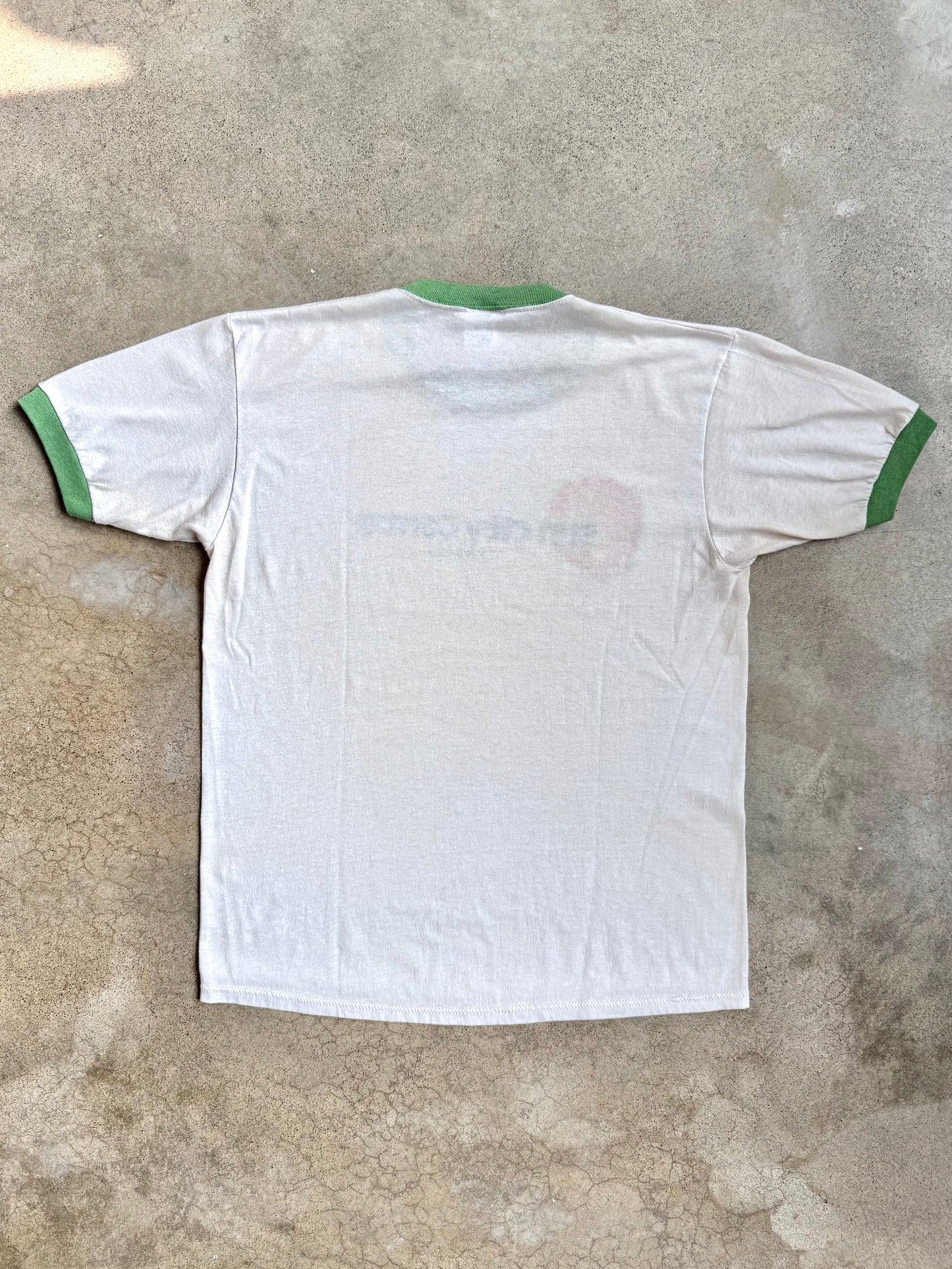 Vintage 1980s Sun City Center Florida Ringer Tee | Large