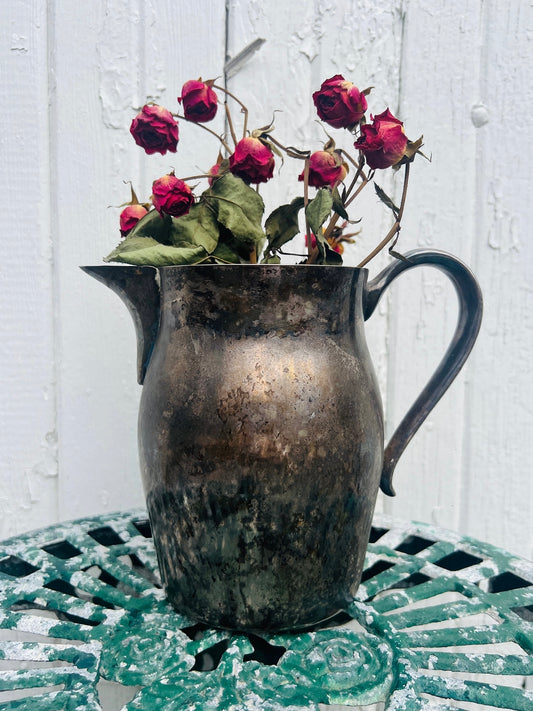 Vintage 1940s Silver Plated Pitcher