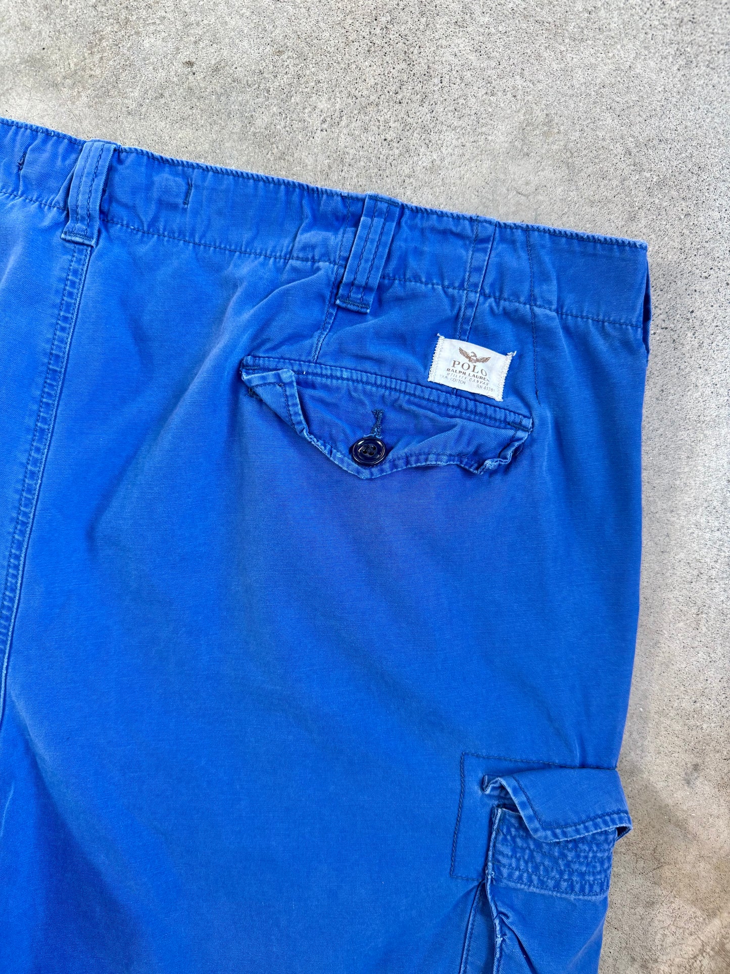 Polo Ralph Lauren Cobalt Blue Cotton Cargo Utility Shorts | 46B
