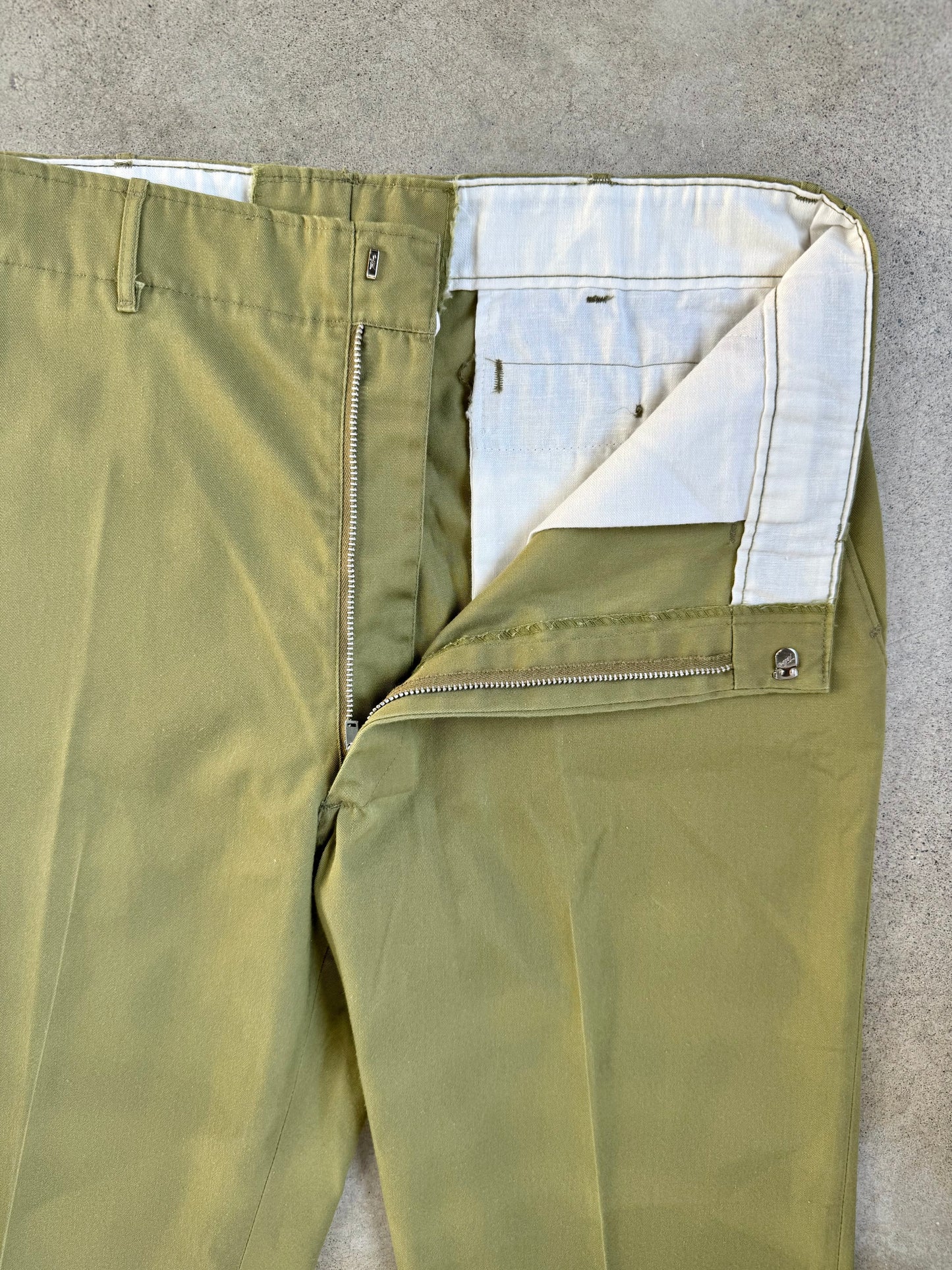 Vintage 1970s Boy Scouts BSA Green Uniform Pants | Waist 34”