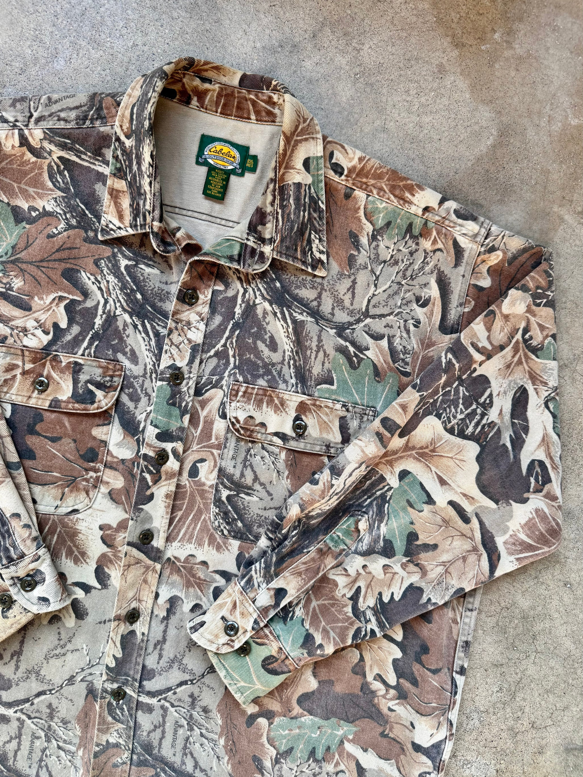 Vintage Cabela’s Realtree Advantage Camo Heavyweight Hunting Shirt | 2XL
