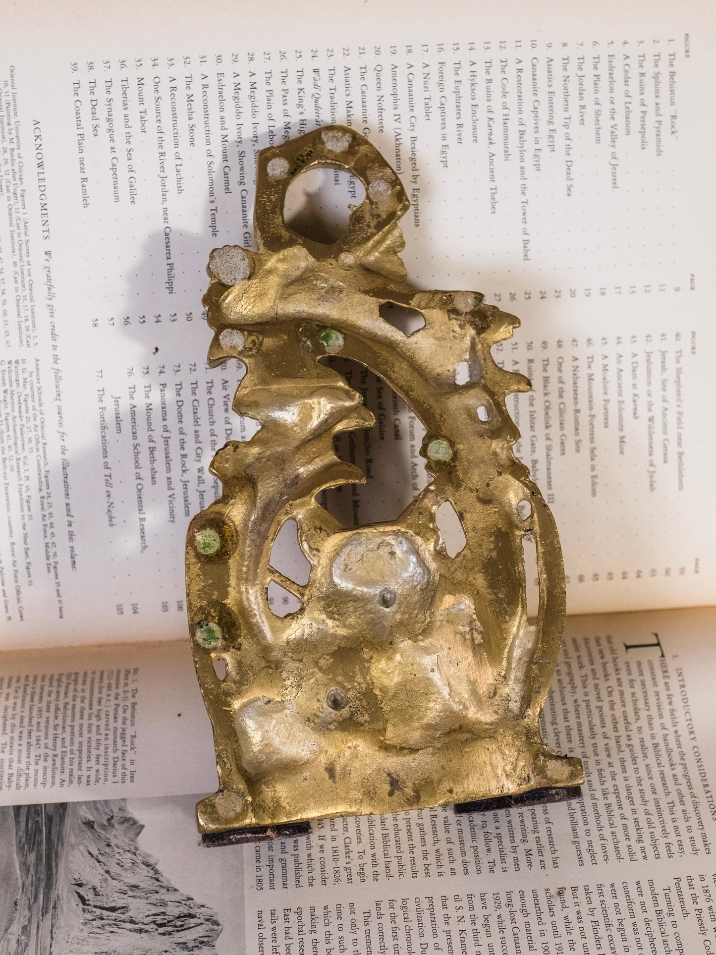 Antique Victorian English Fox Hunting Brass Doorstop