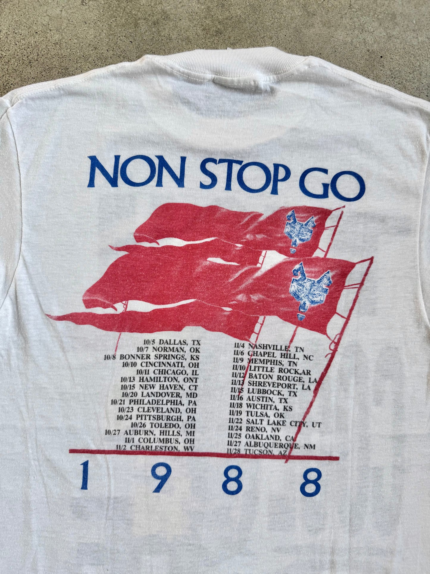 Vintage 1988 Robert Plant “Tall Cool One” Non Stop Go Tour Tee | Medium