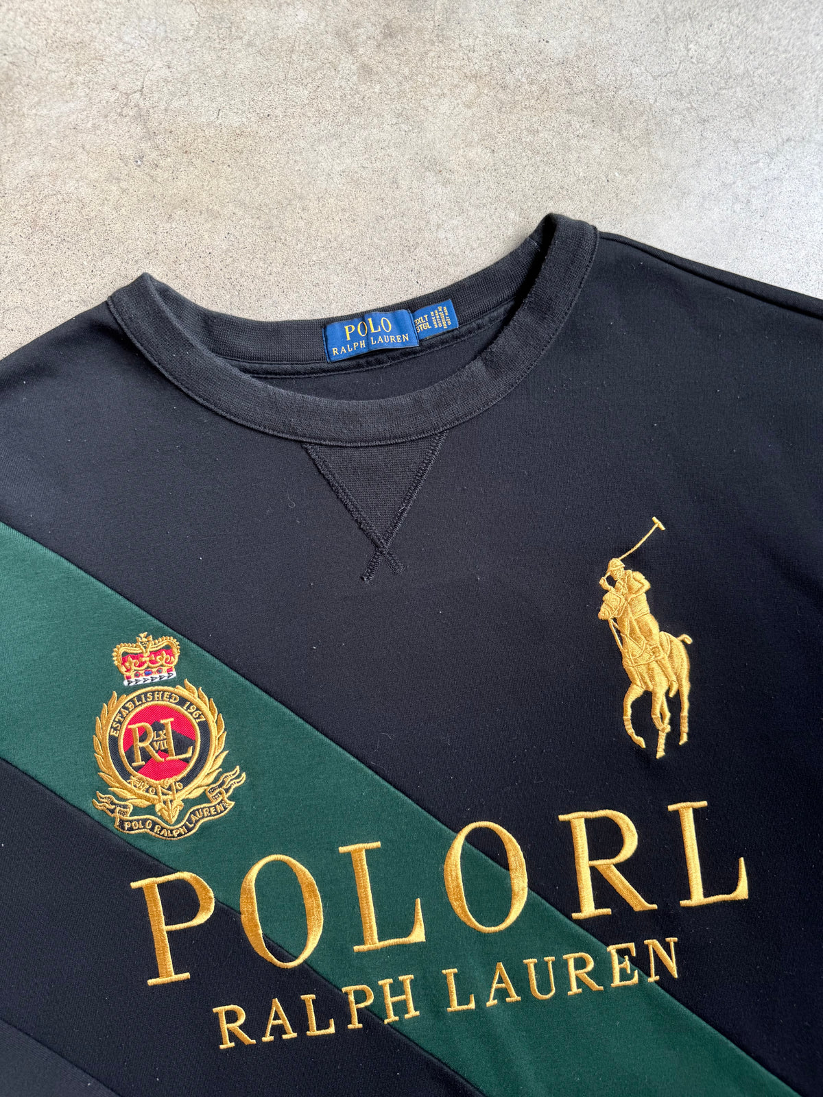 Polo Ralph Lauren Embroidered Crewneck Sweatshirt | 3XLT