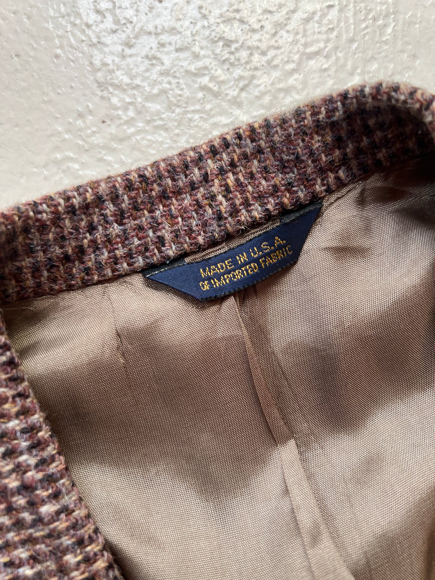 Vintage Harris Tweed Handwoven Wool Sport Coat | L/XL