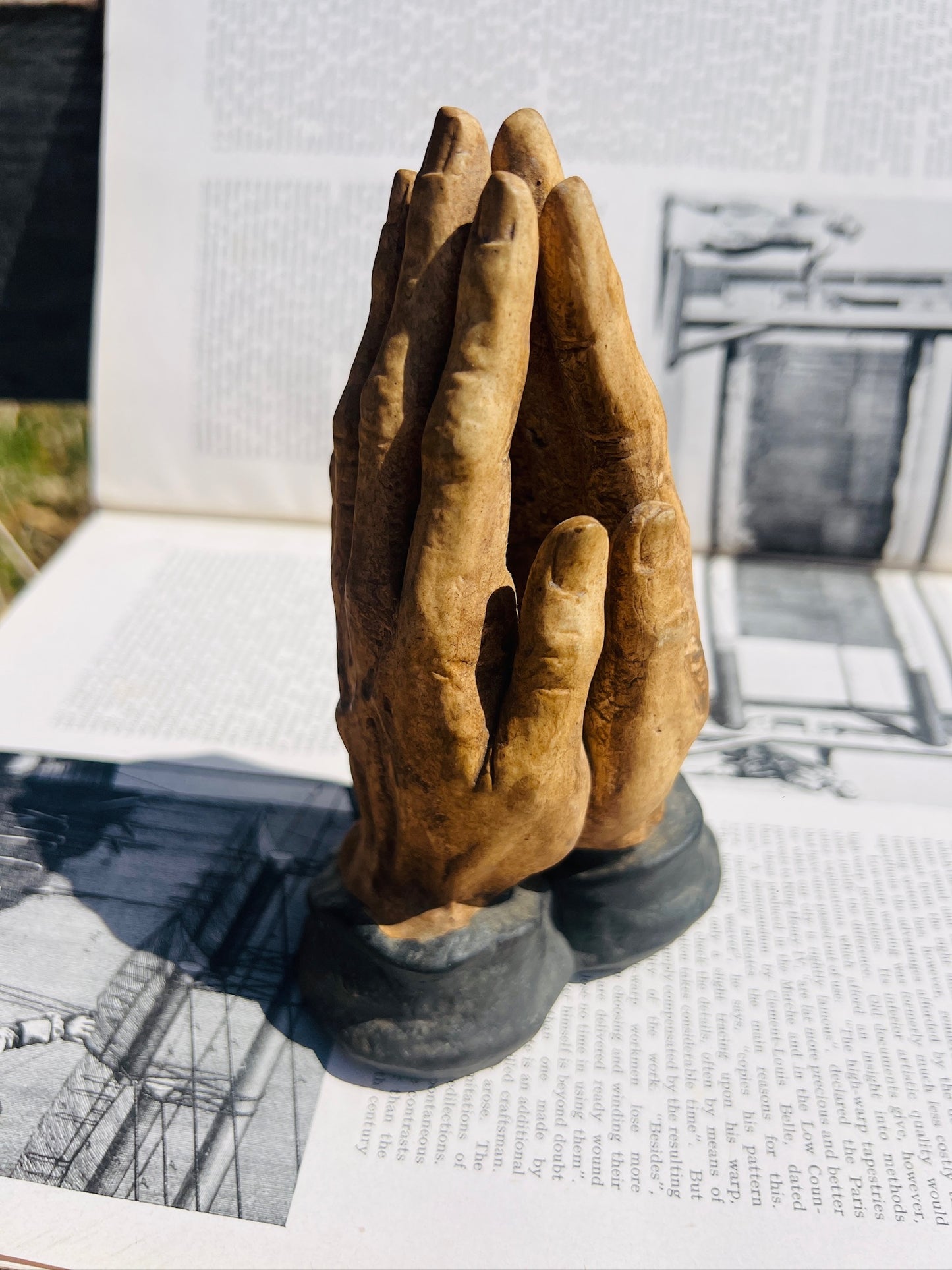 Vintage 1960s Norleans Ceramic Praying Hands Sculpture