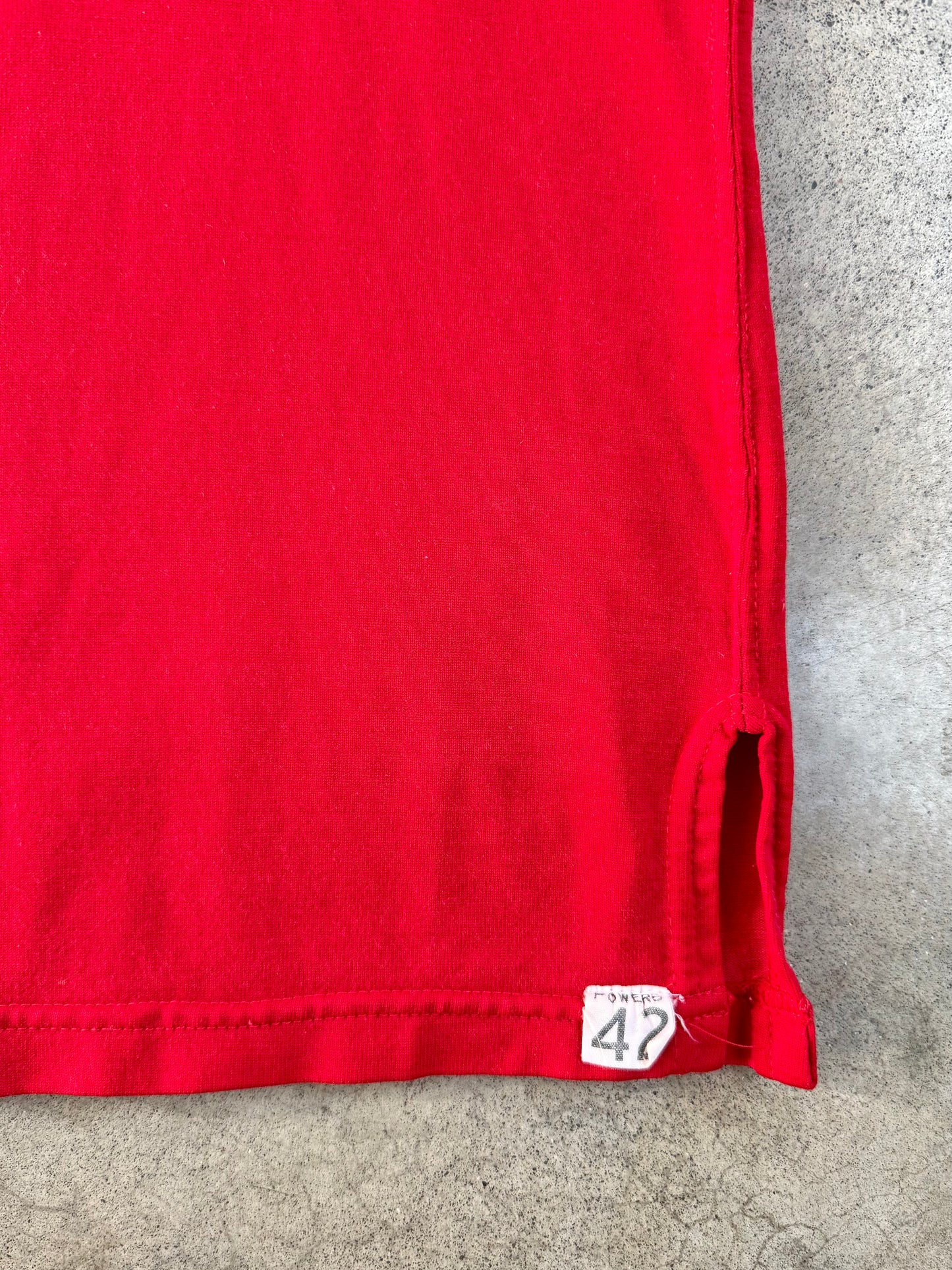 Vintage 1970s Red & Black “Skins” #55 Basketball Jersey | S/M