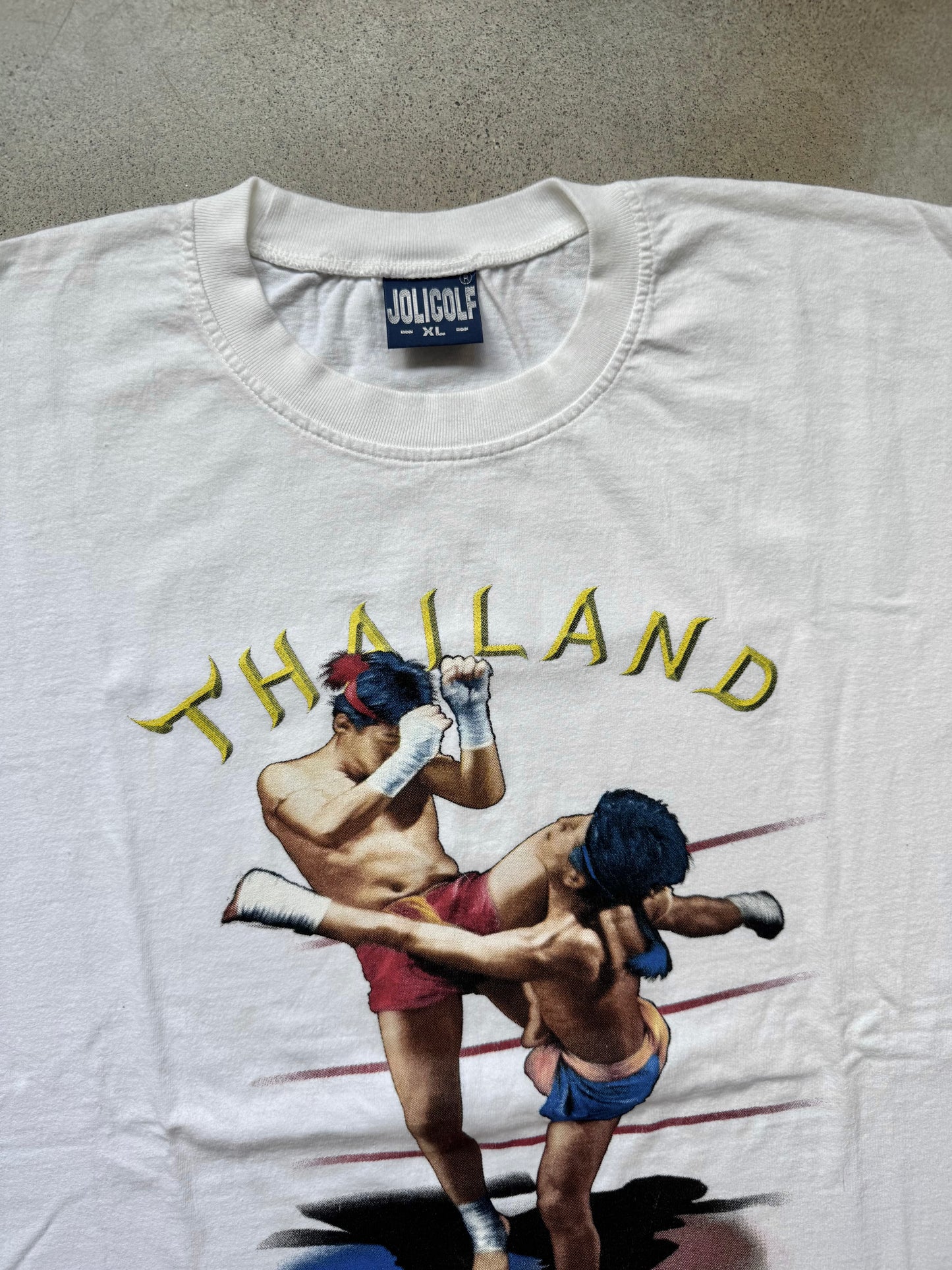 Vintage Joligolf Thailand Muay Thai Graphic Tee | XL