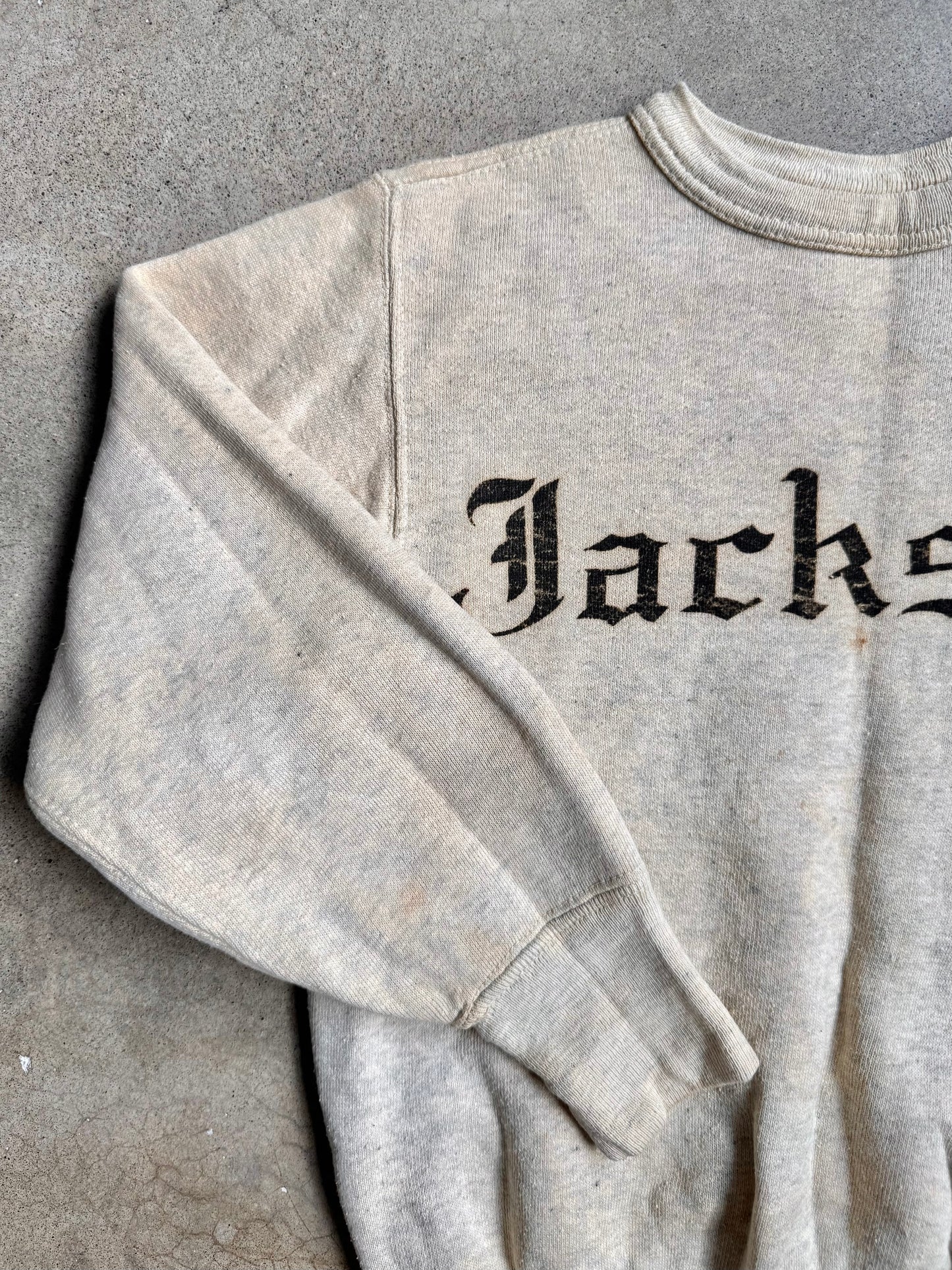 Vintage 1940s/50s Jackson School Crewneck Sweatshirt | XS