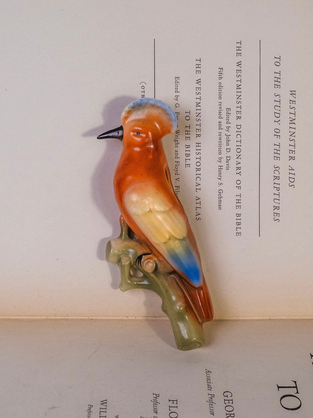 Vintage 1930s/40s Czechoslovakian Ceramic Bird Wall Pocket
