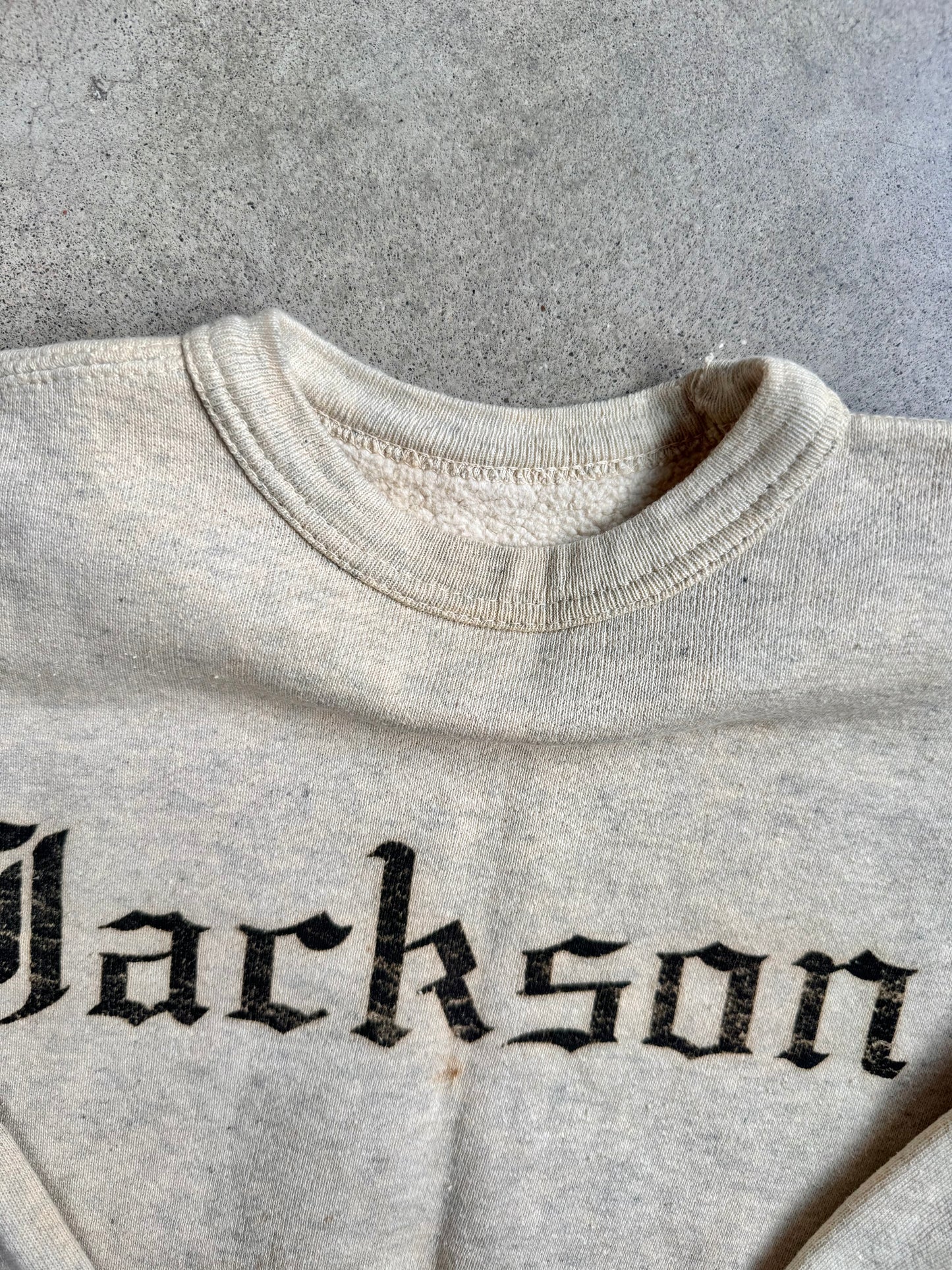 Vintage 1940s/50s Jackson School Crewneck Sweatshirt | XS