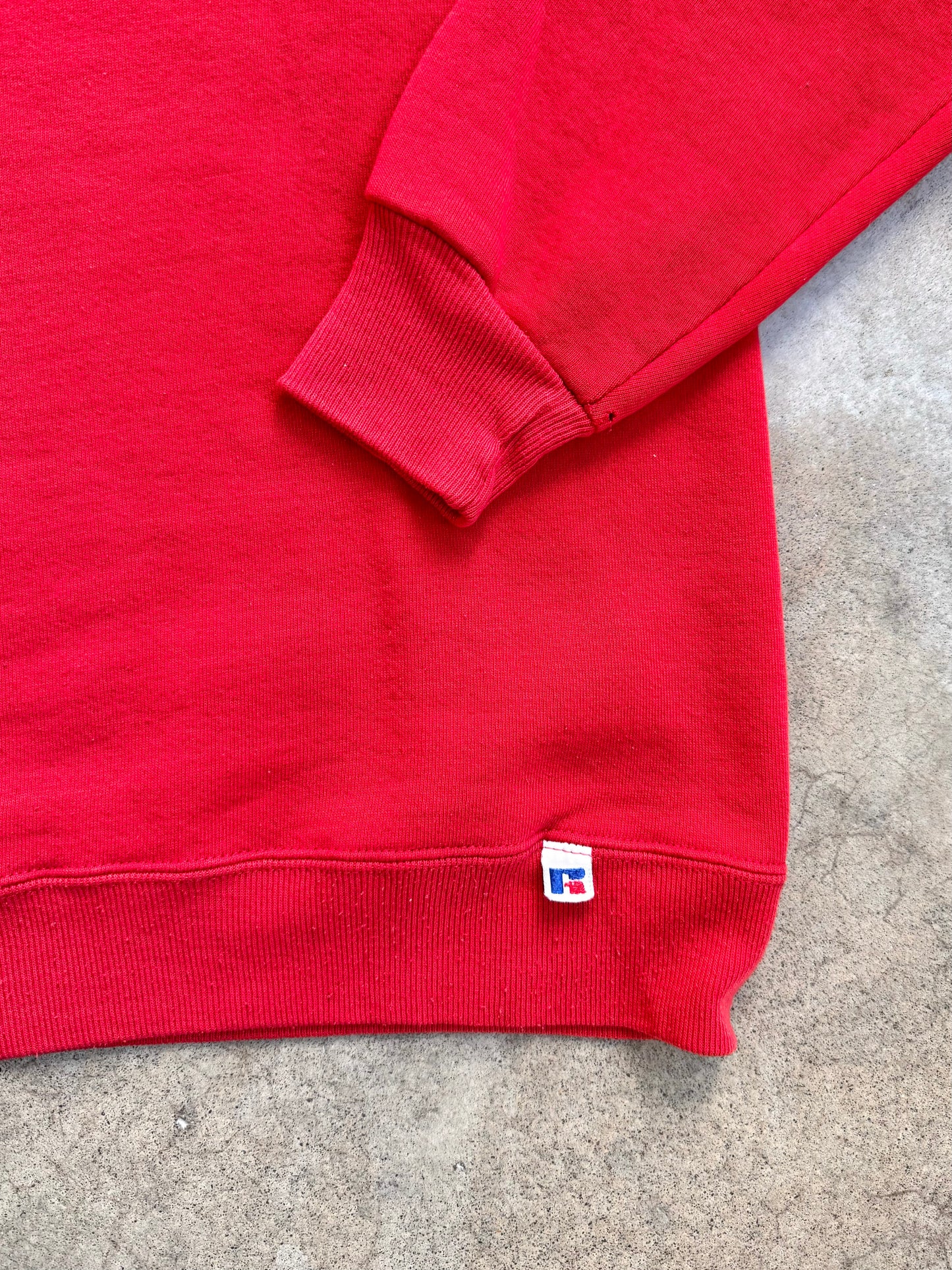 Vintage 1990s Russell Athletics Red Indiana University Sweatshirt | XL