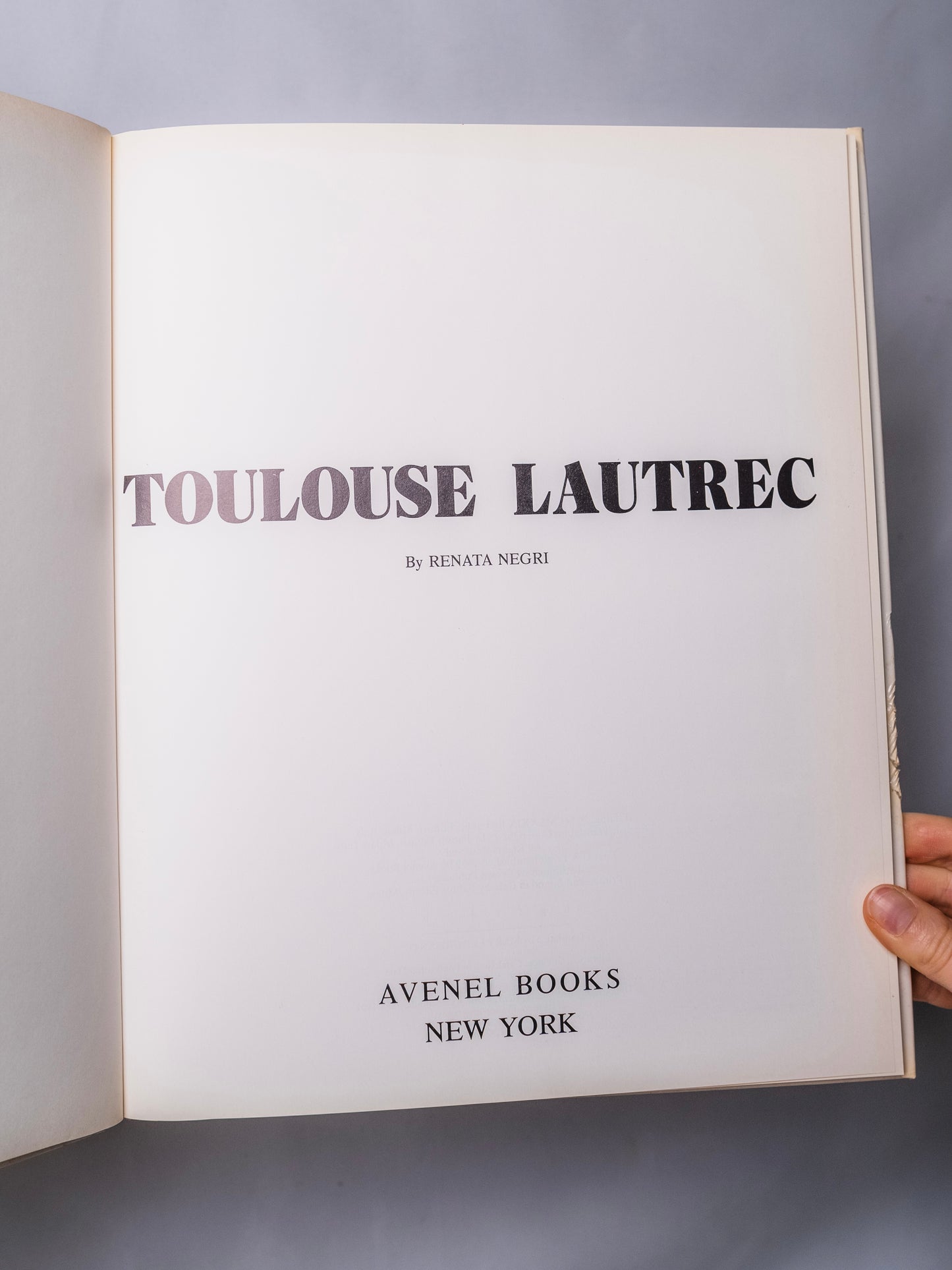 Toulouse Lautrec Book