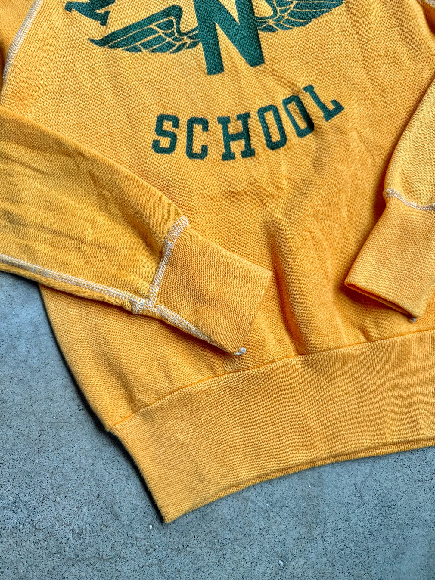 Vintage 1980s Northridge School Raglan Sweatshirt | Youth S/M