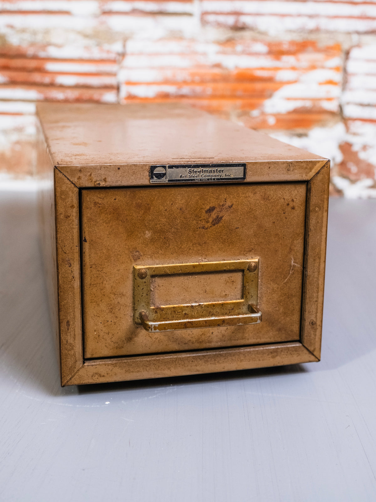 Vintage Steelmaster Metal Card File Box