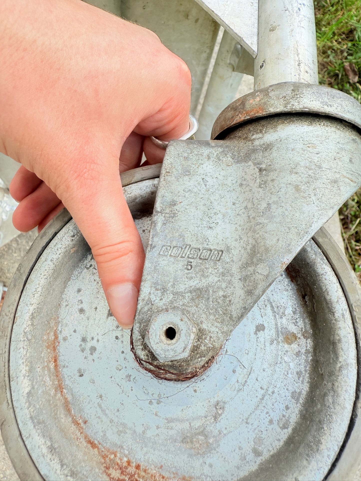 Vintage 1970s Steel Rolling Wet Bar Cart