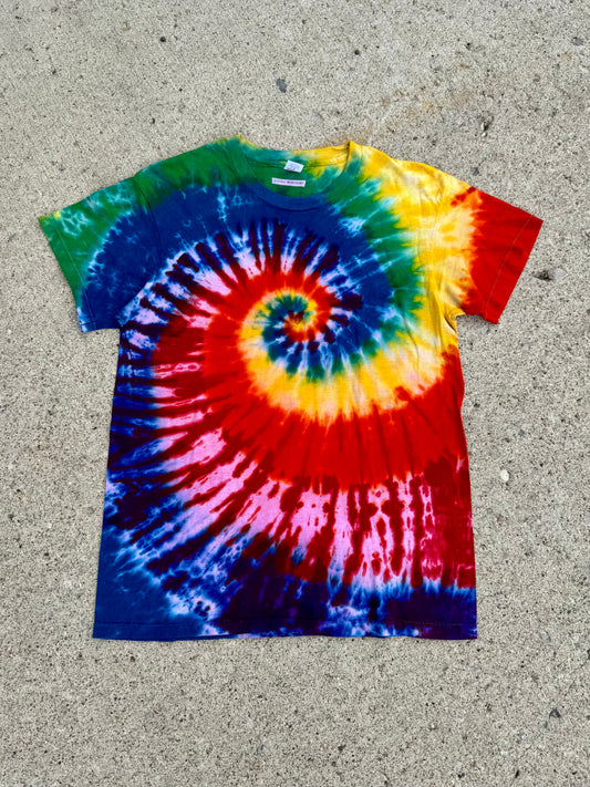 Vintage 1970s Hanes Tie-Dye Cotton Tee | Large