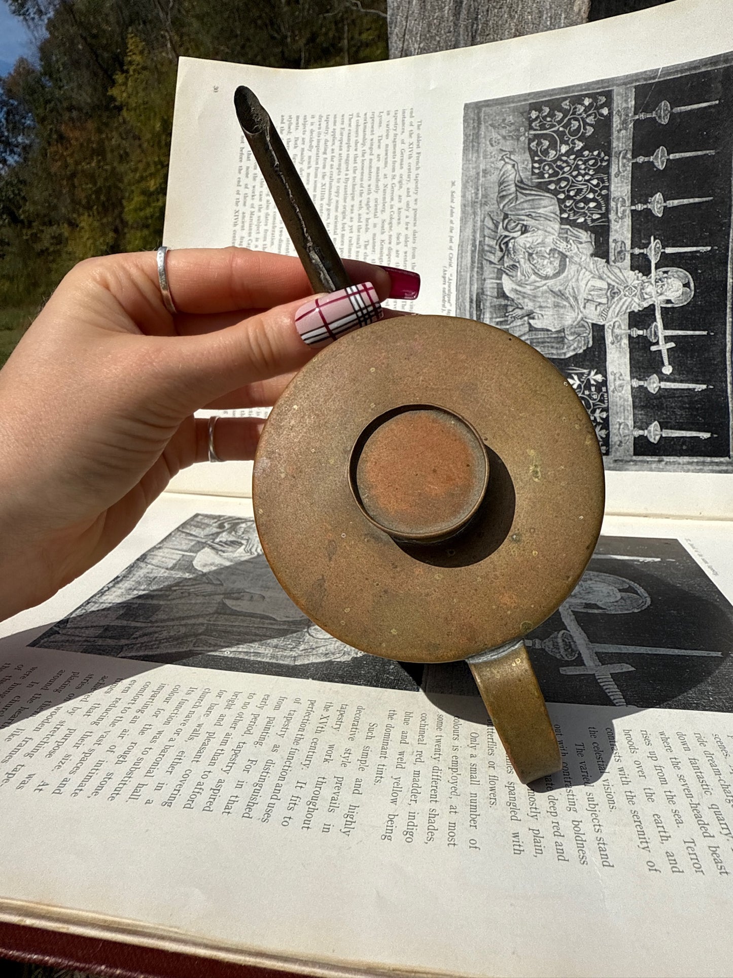 Antique Copper Oil Can