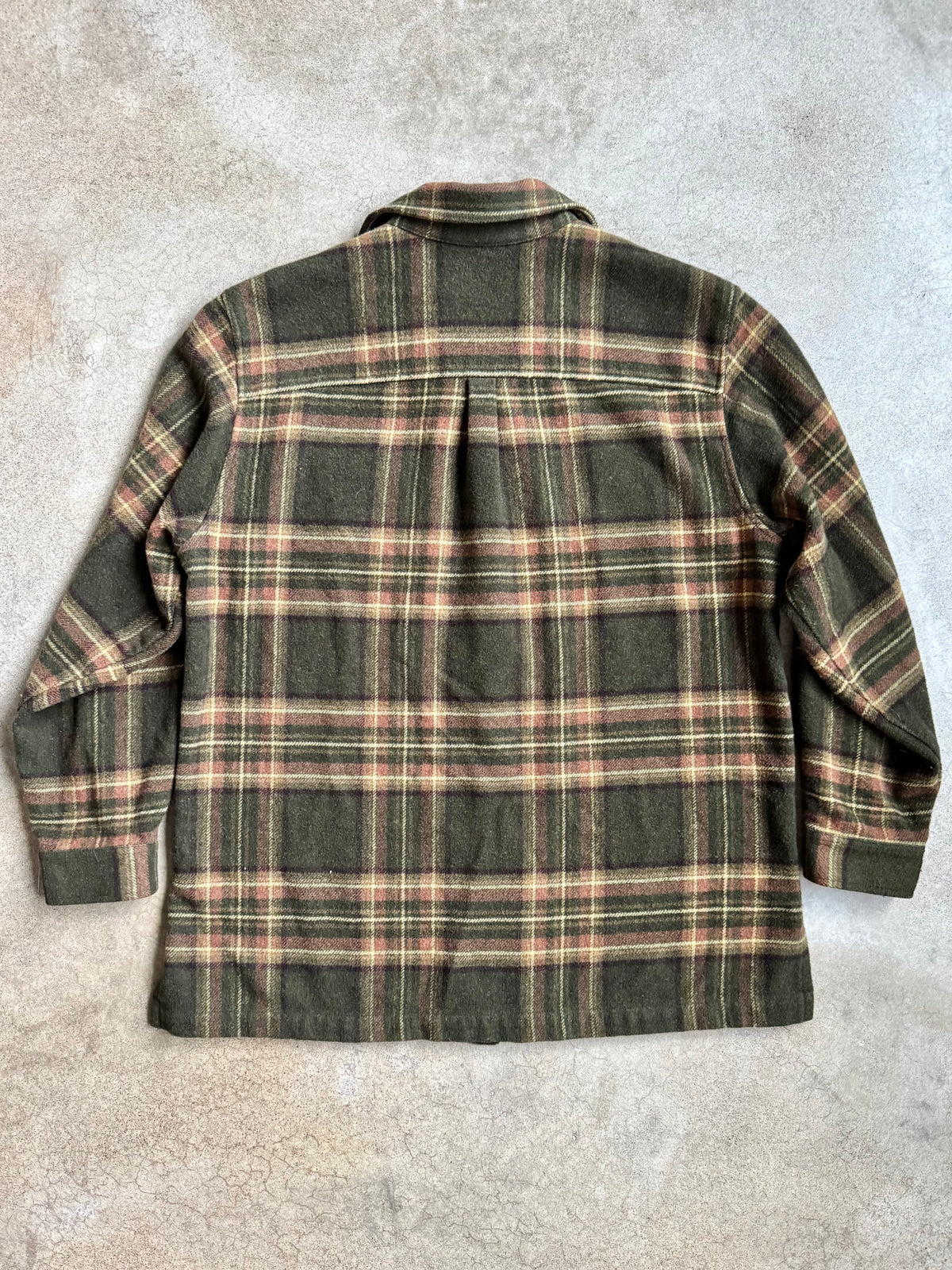 Vintage 1990s Jones New York Green Plaid Wool-Blend Jacket | Large