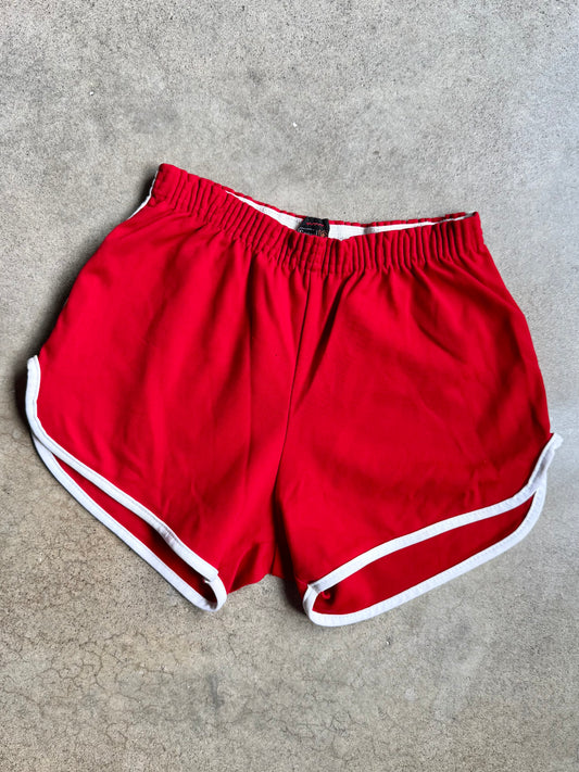 Vintage 1970s Sears Red Athletic Shorts | Medium