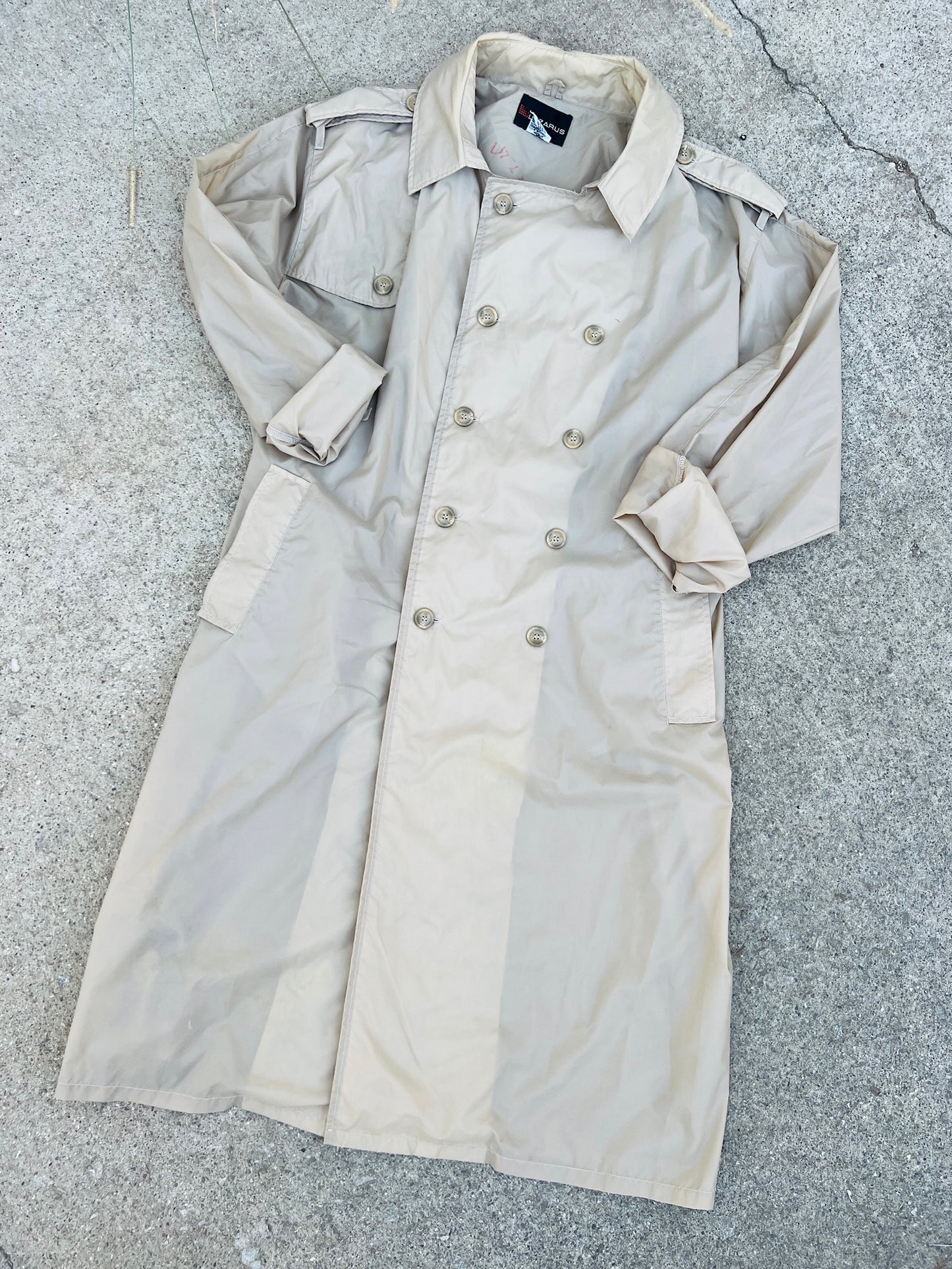 Vintage 1980s Lazarus Lightweight Nylon Trench Coat