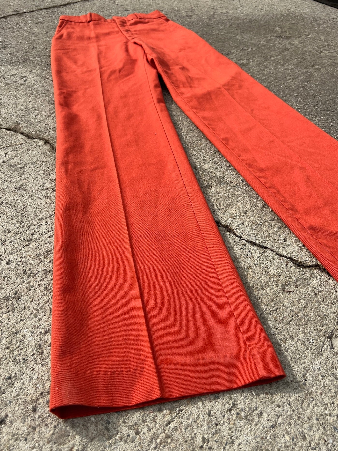 Vintage 1970s Gap Orange Trousers | Waist 25”