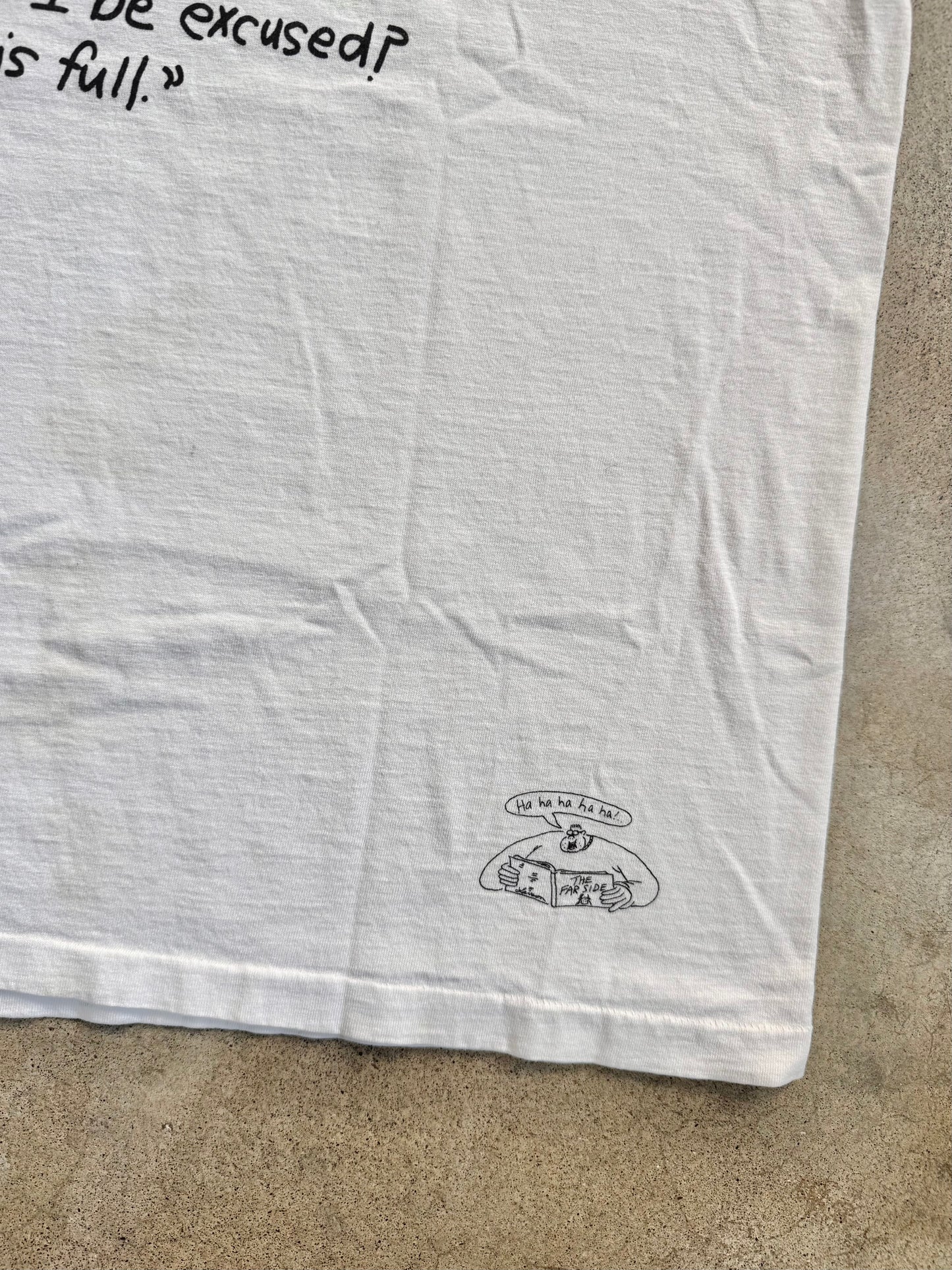 Vintage 1986 The Far Side Classroom Cartoon Graphic Tee | Large