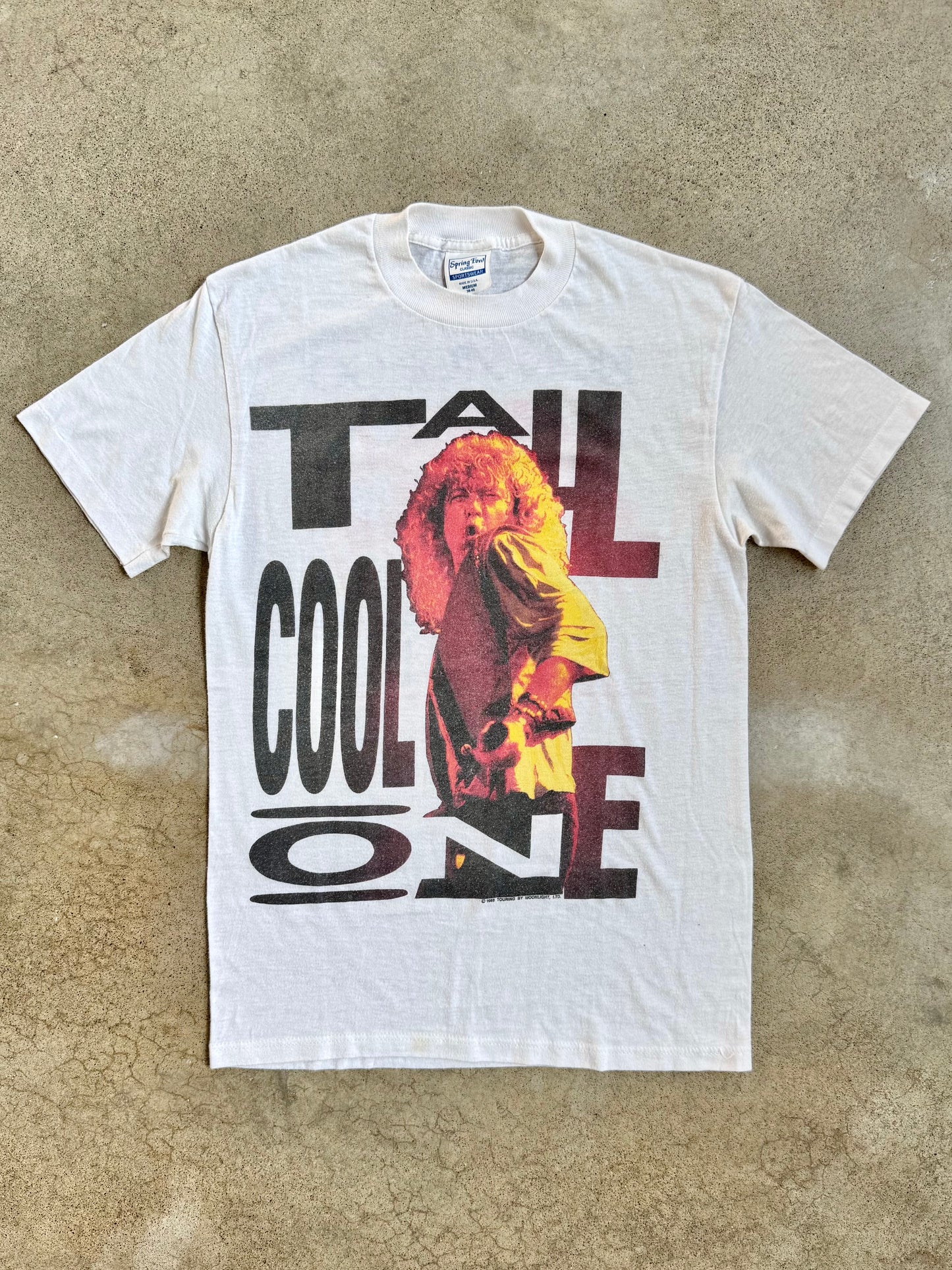 Vintage 1988 Robert Plant “Tall Cool One” Non Stop Go Tour Tee | Medium